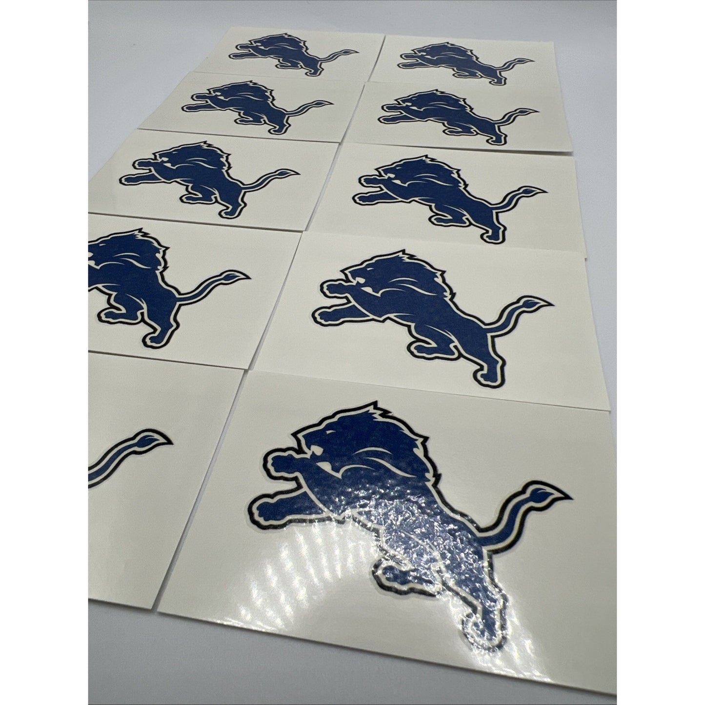 NFL Detroit Lions Temporary Tattoo Pack Of 10 Face Body Tattoos Football Lion