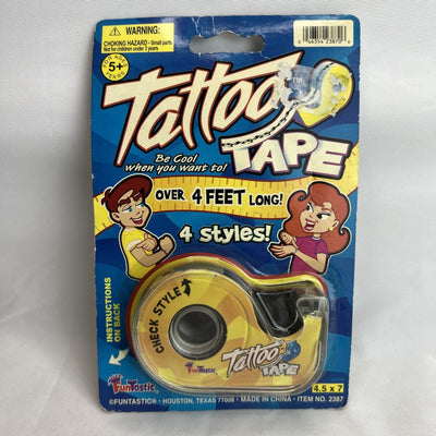 Temporary Tattoo Tape Funtastic Item No 2387 Vintage New Sealed