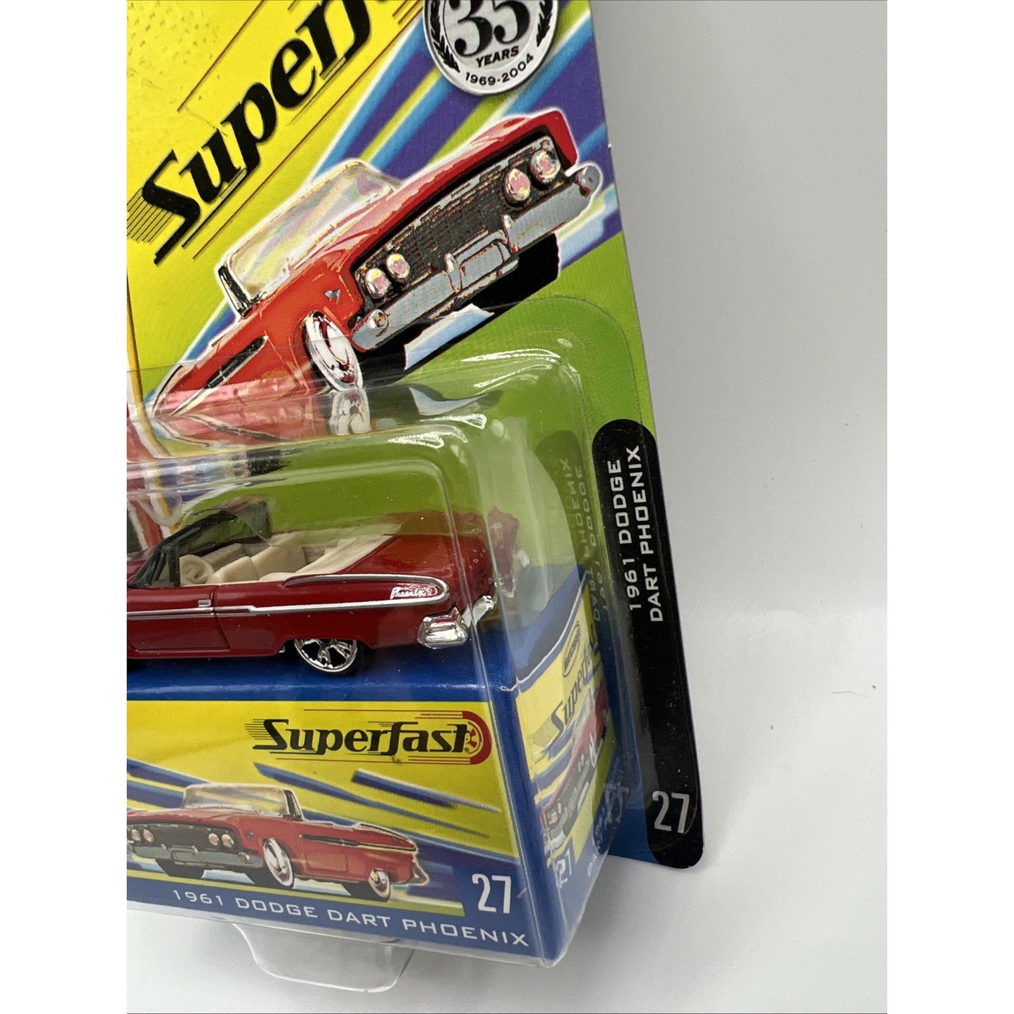 Matchbox Superfast 35th Anniversary #27 1961 Dodge Dart 1/64 Red Convertible