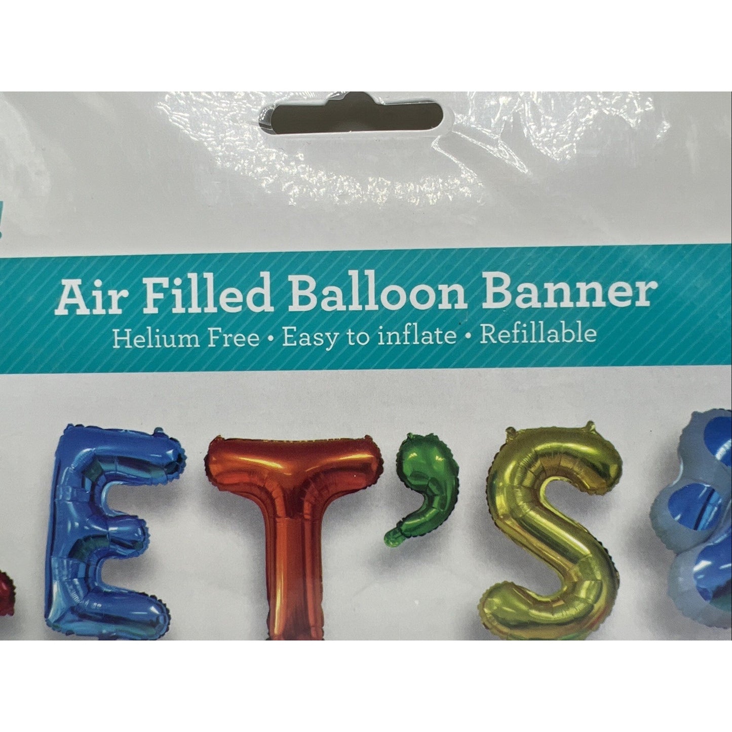 Pet Party Let's Pawty Party Balloon Banner 10 x 20 Balloons Celebrate Dog Puppy