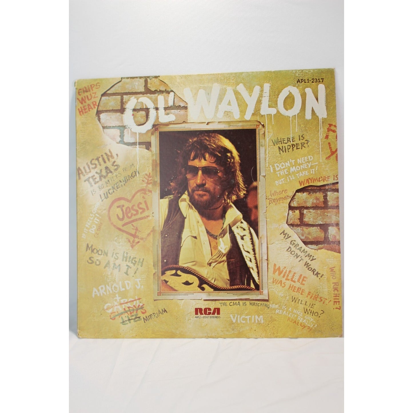 Ol' Waylon Waylon Jennings Record Audio Tested Video Music Album Used