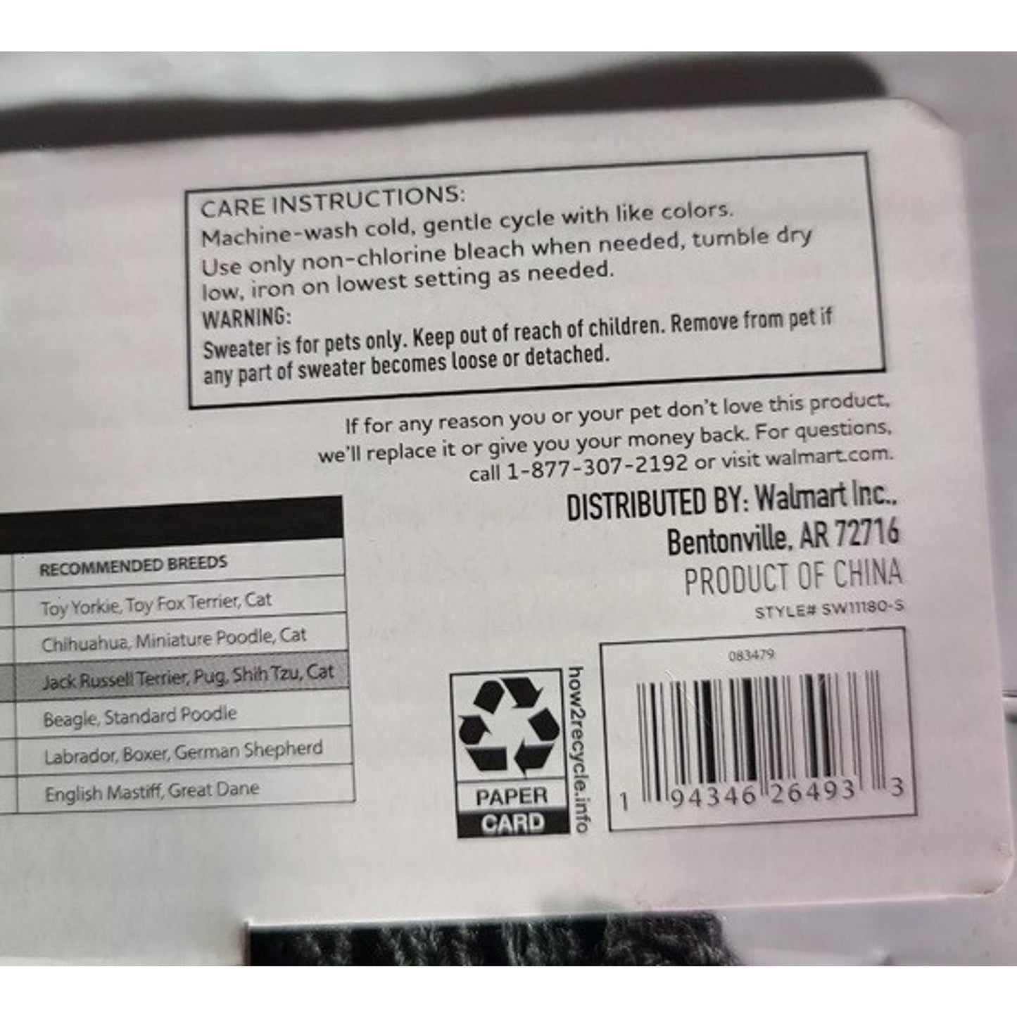 Vibrant Life Dog Pet Clothes Plaid Red Black Winter Apparel Sweater Size Small