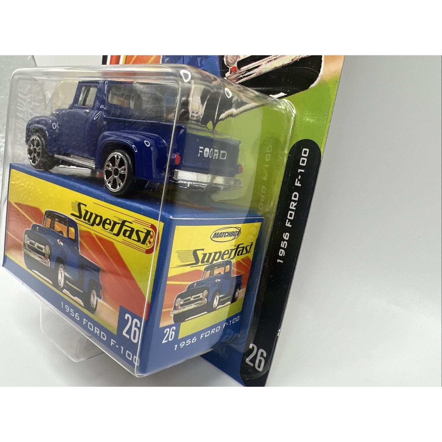 Matchbox 35th Superfast 1956 Ford F-100 2004 Mattel Blue Toy Truck #26 Die Cast