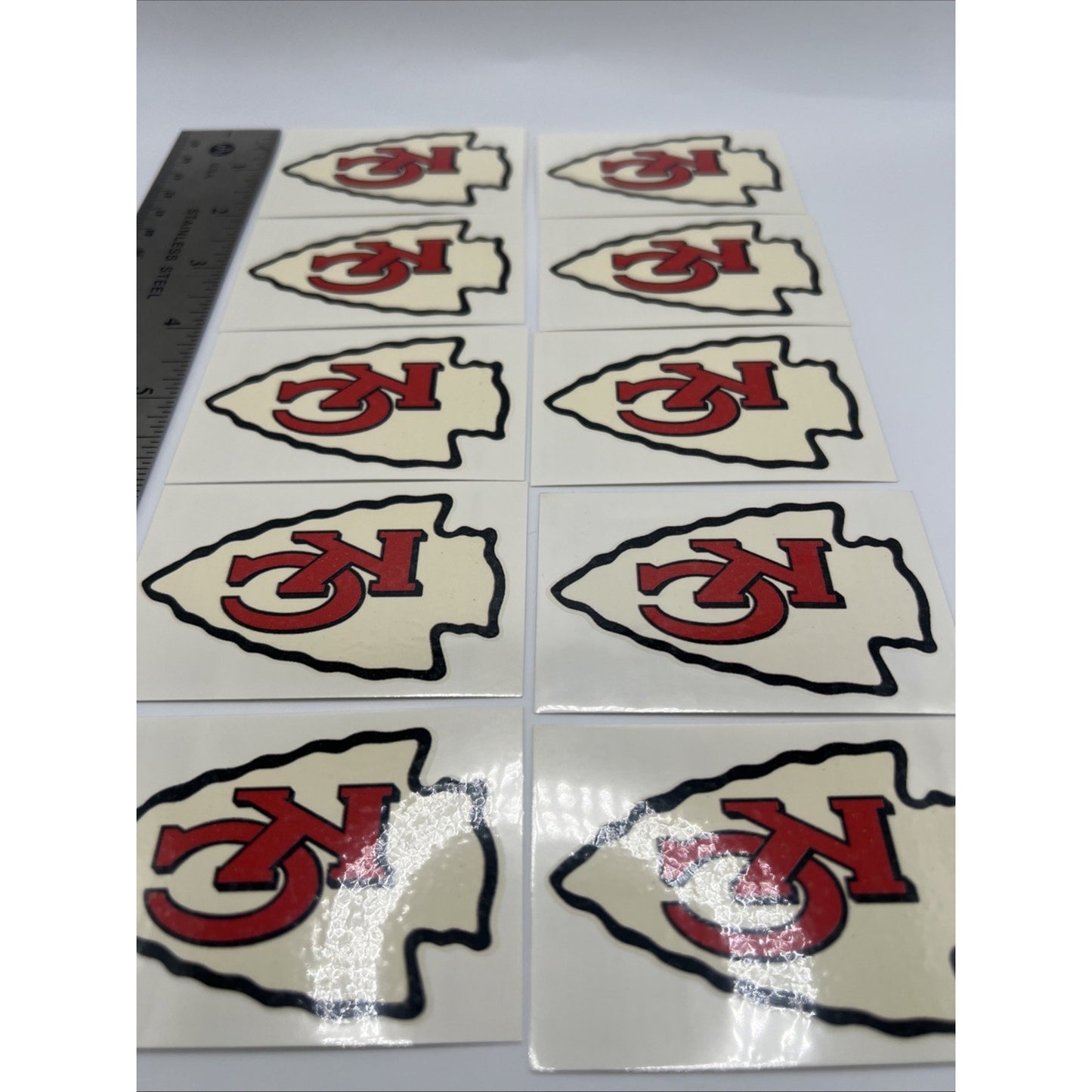 NFL Kansas City Chiefs Temporary Tattoo Pack Of 10 Face Body Tattoos Football