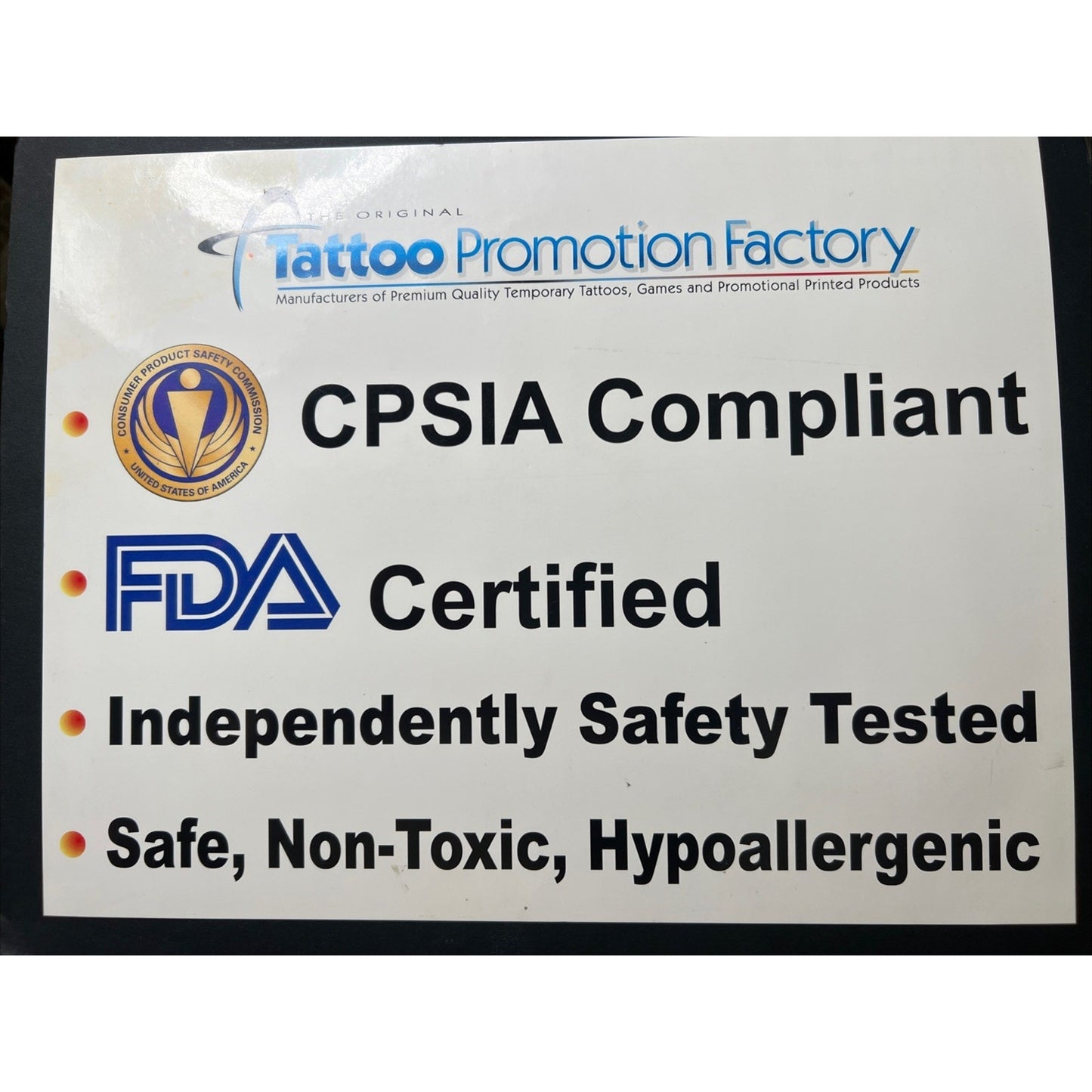 NFL Chicago Bears Temporary Tattoos Game Day Face And Body 10 Count Football