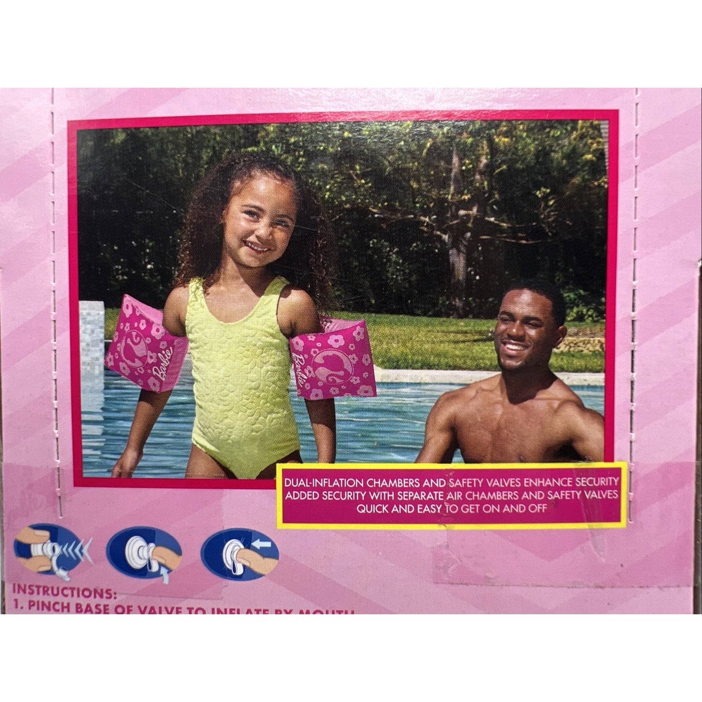 Barbie SwimWays Swimmies Floaties 3-5 Years Pool Swim Help New Sealed Mattel