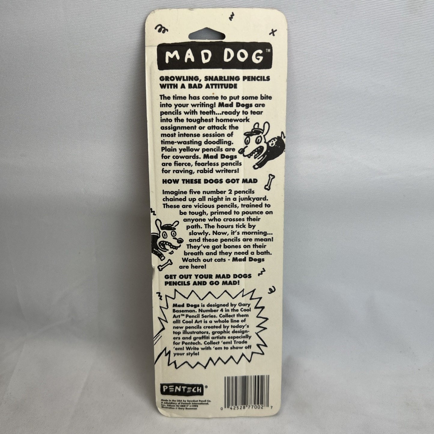 Pentech Pencils Mad Dog No 2 Lead Pentech New Old Stock USA Vintage Rare