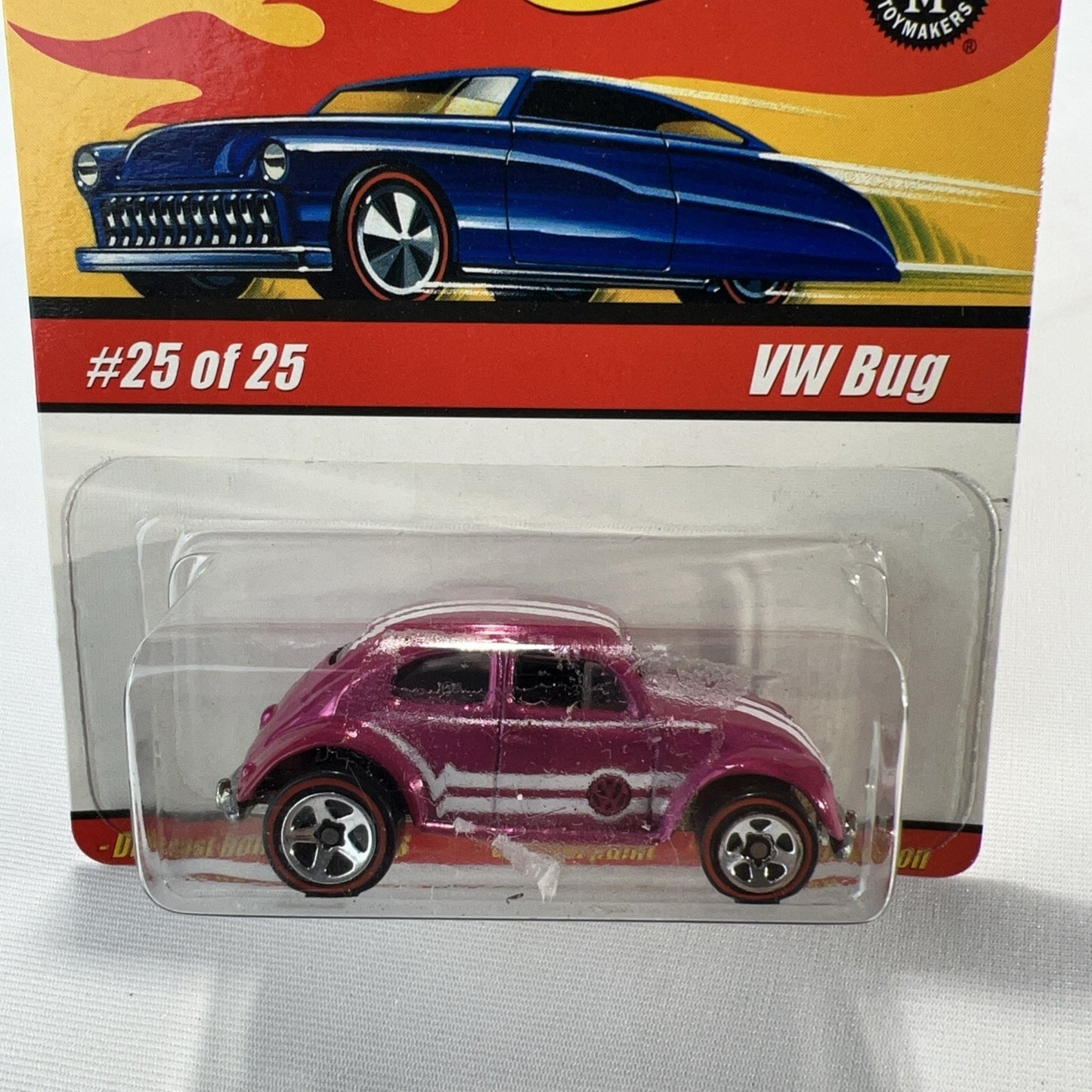 Hot Wheels Classics Series 1 2004 Pink VW Bug Toy Car #25/25 Volkswagen Mattel
