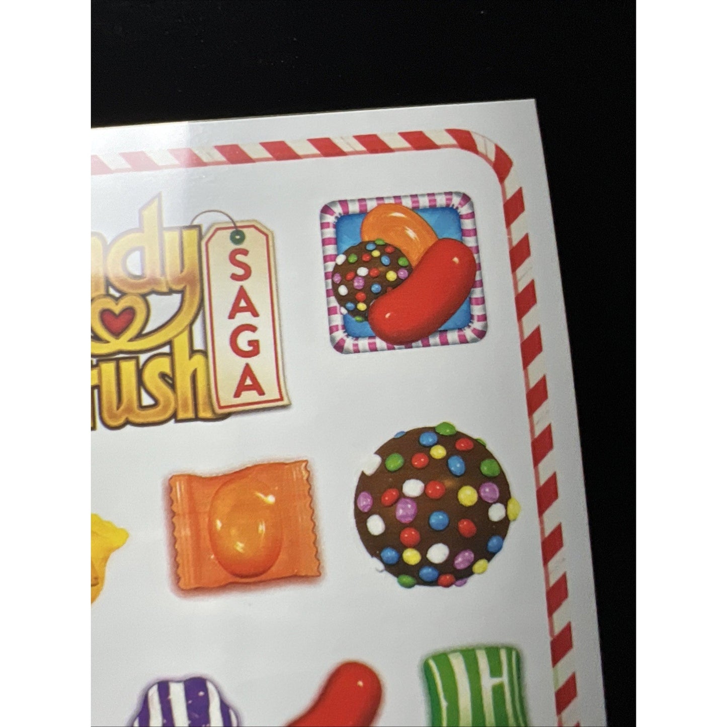 Candy Crush Saga Game Jelly Temporary Tattoos Collectible 10 Tattoo Sheets New