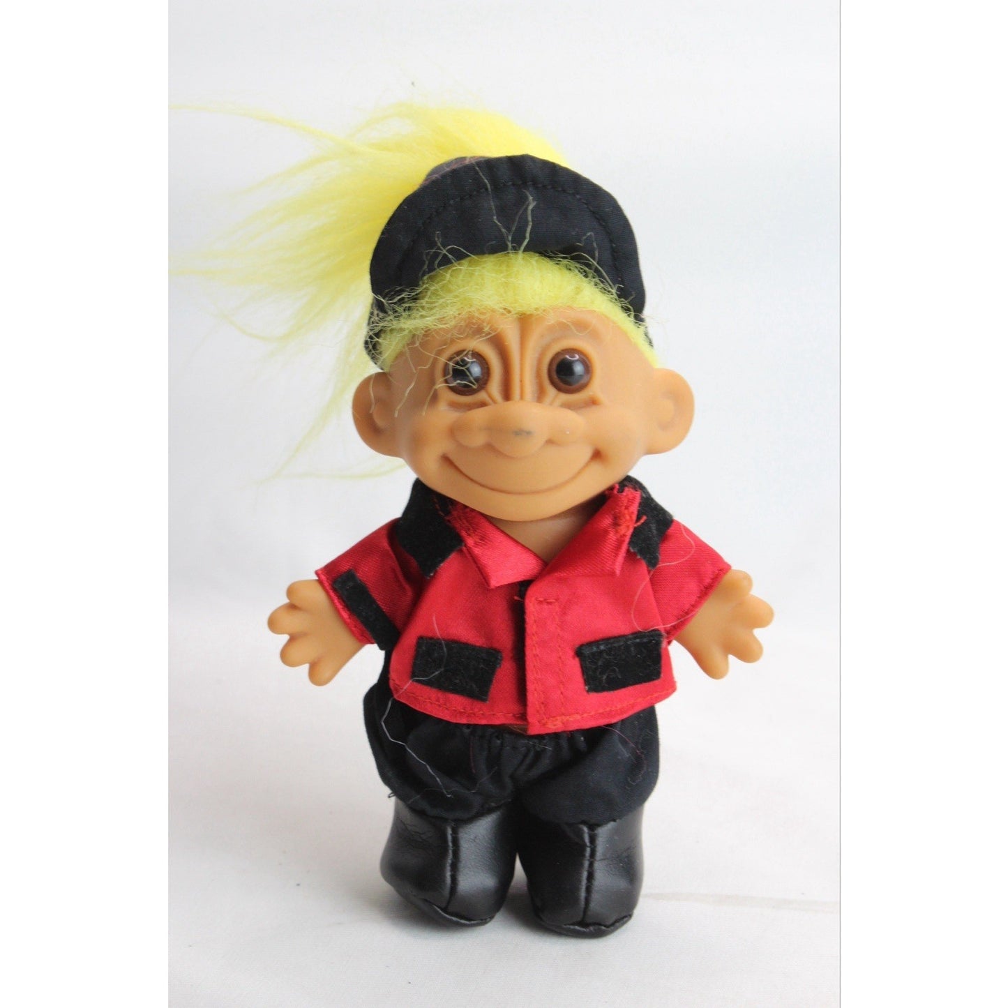 Russ Troll French Artist Valet Dancer Red And Black Jacket With Hat Yellow Hair