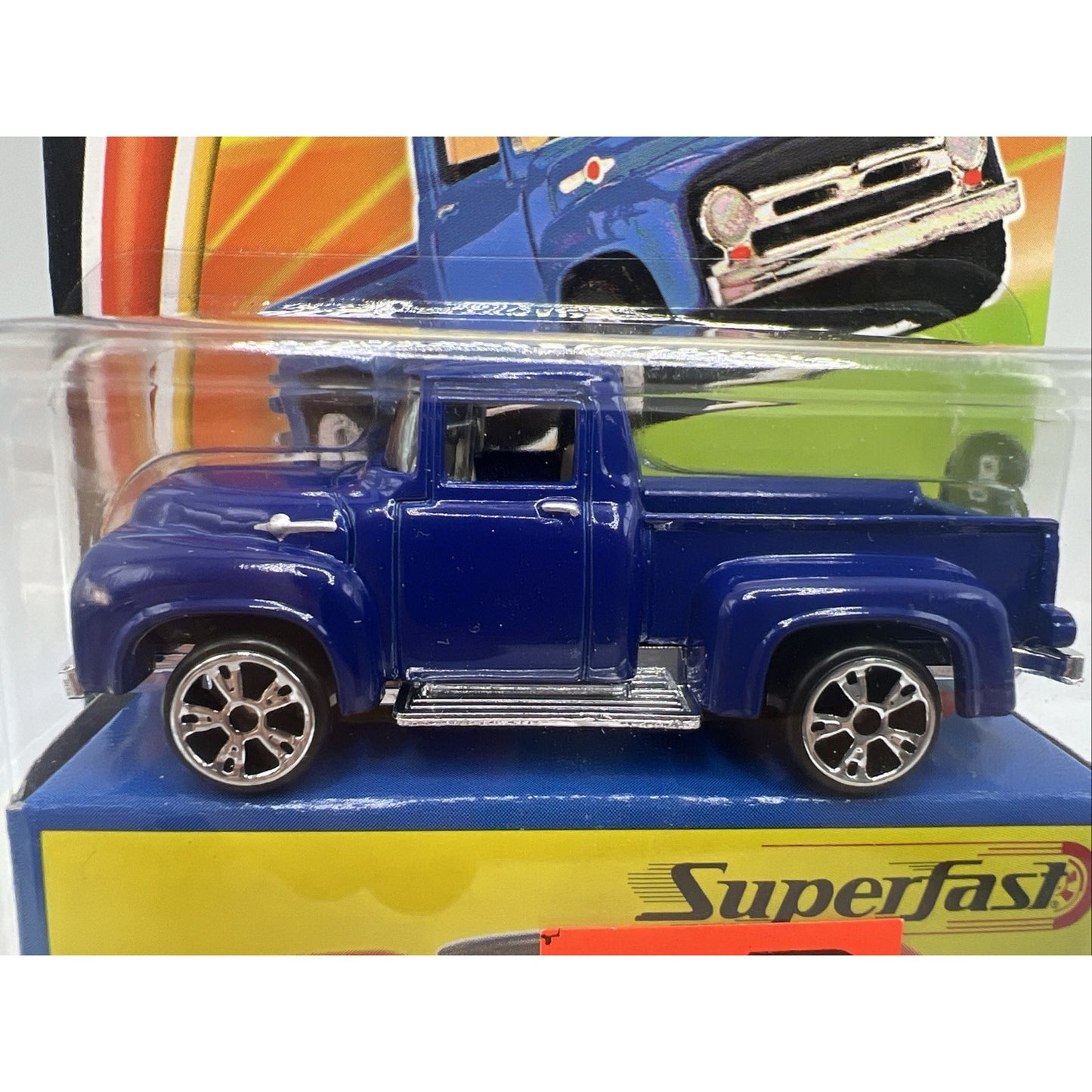 Matchbox 35th Superfast 1956 Ford F-100 2004 Mattel Blue Toy Truck #26