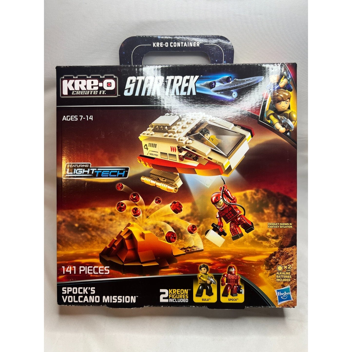 Spock's Volcano Mission Kre-O Star Trek A3139 Light Tech Sulu Kreons New Sealed