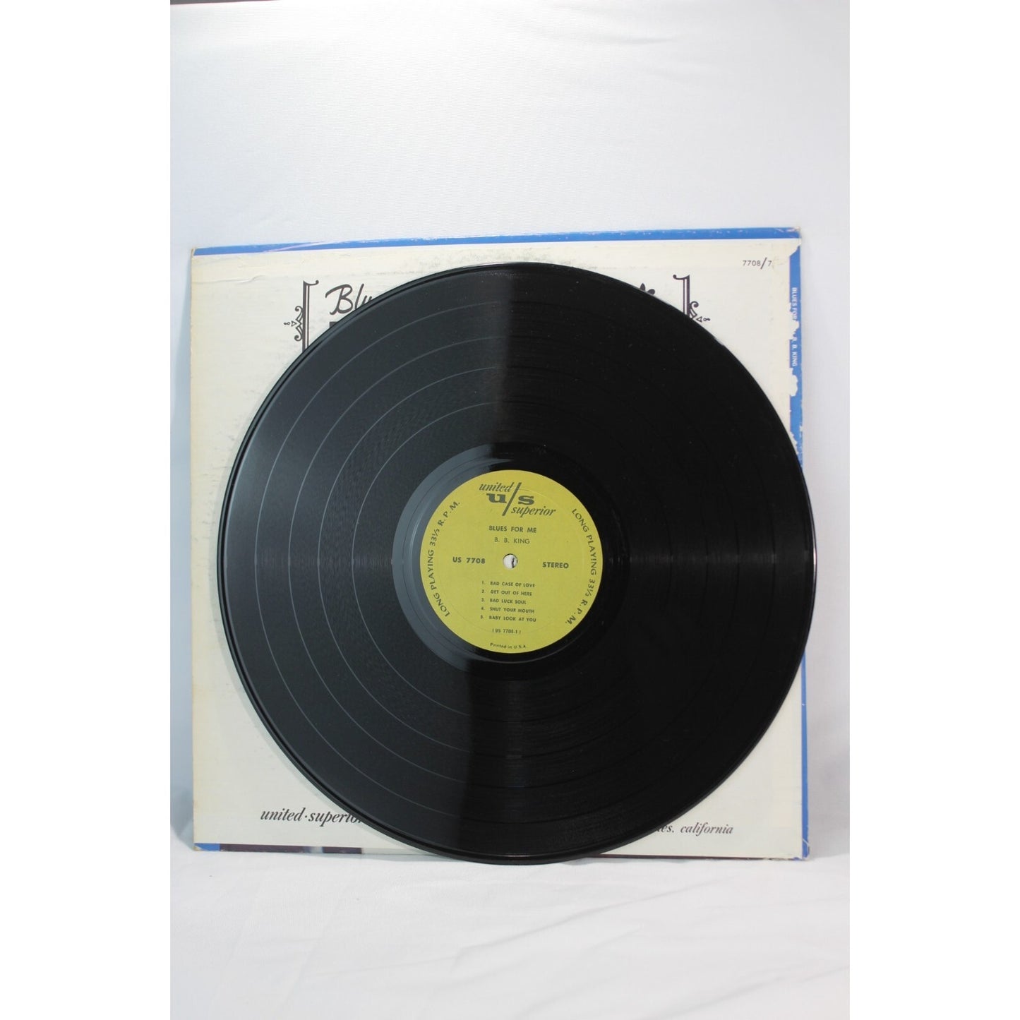 B.B. King Blues For Me Record Audio Tested Video Music Album Used