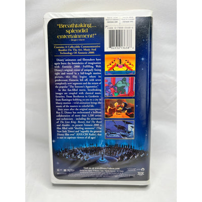 Fantasia 2000 Walt Disney VHS Video Tape Animated Classic Tested Used