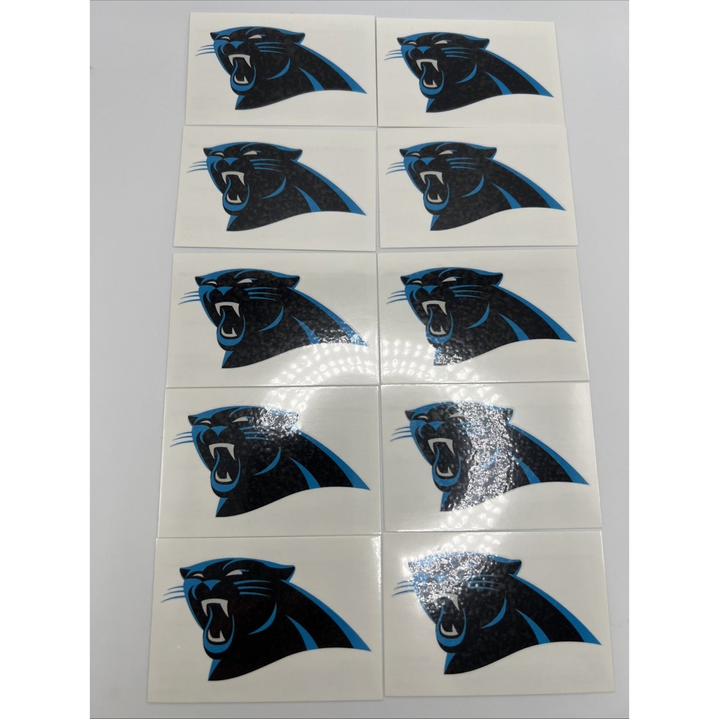 NFL Carolina Panthers Temporary Tattoo 10 Face Body Tattoos Football