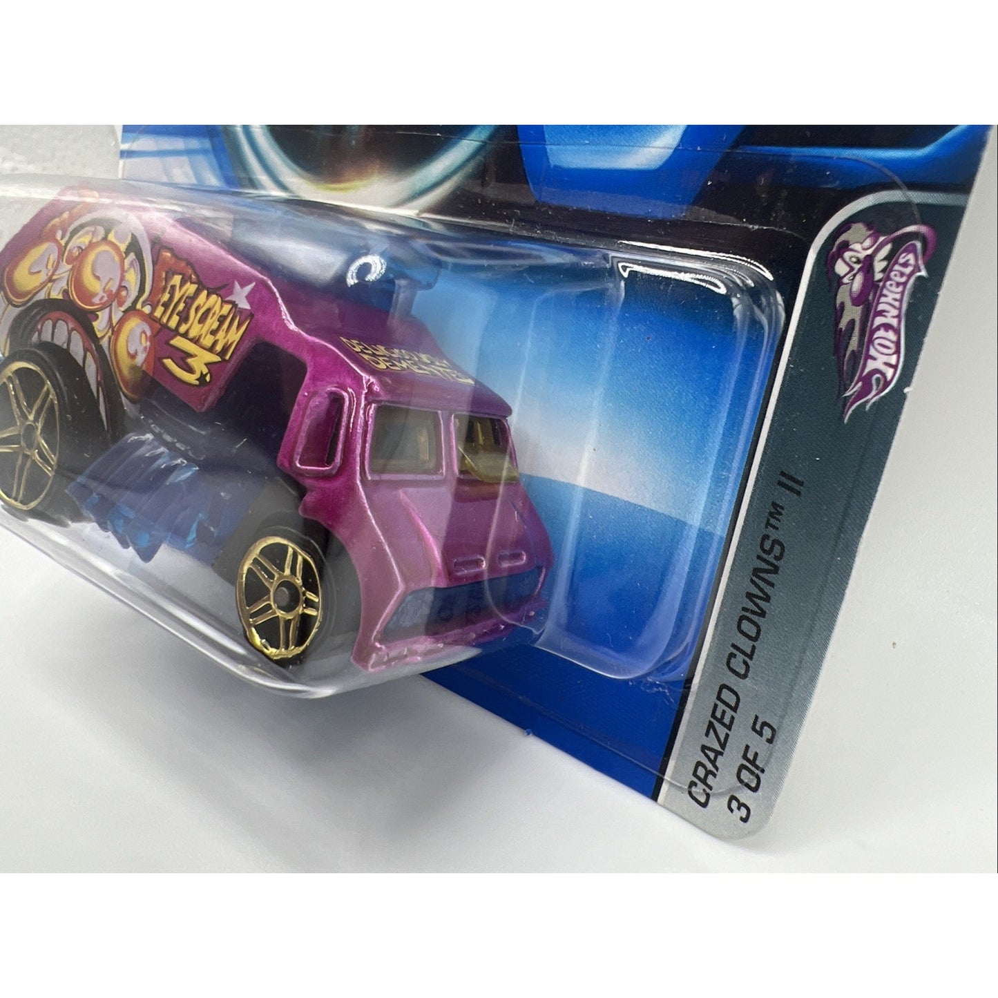 2005 Hot Wheels #113 Crazed Clowns 3/5 COOL-ONE Magenta w/Gold Pr5 Spoke Wheels
