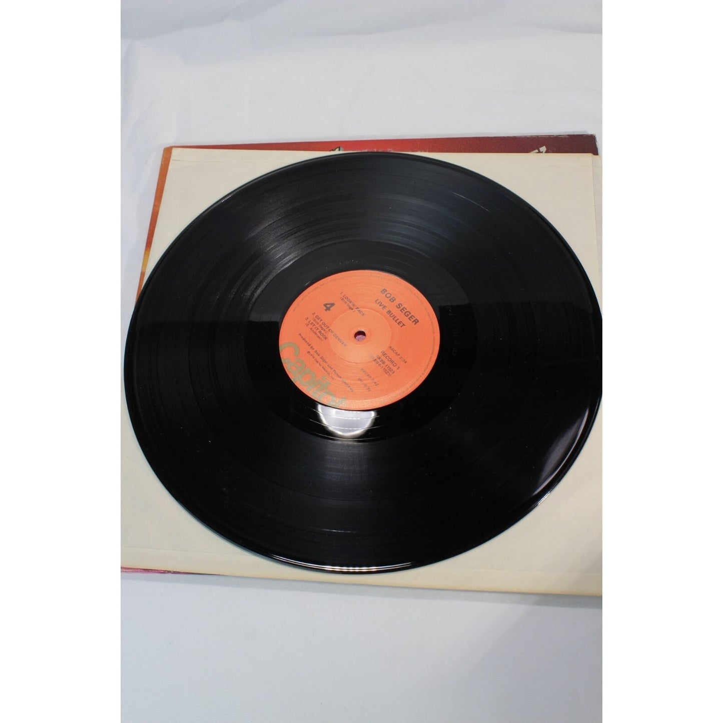 Bob Seger Silver Bullet Band Live Bullet Record Tested Vinyl Music Album Used