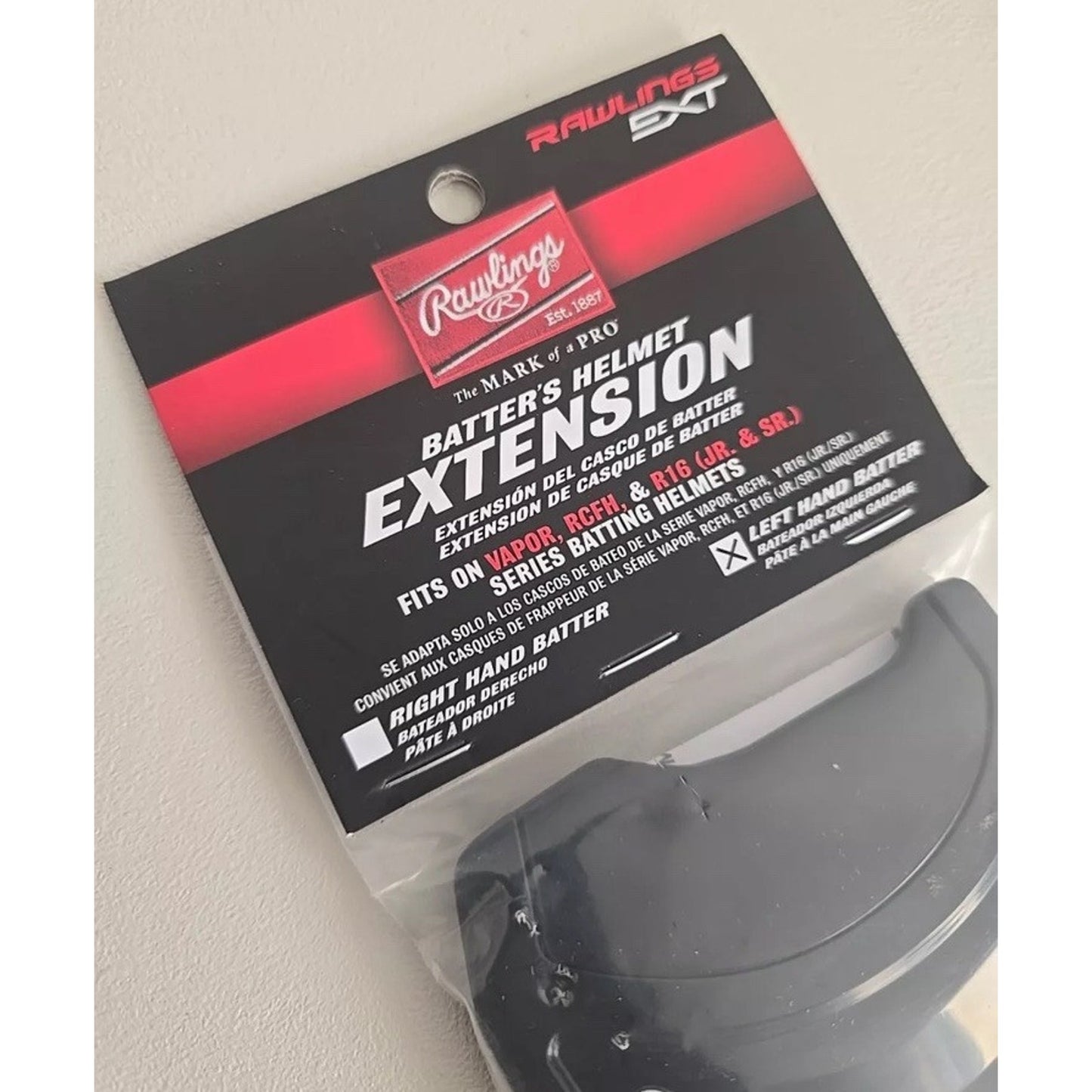 Rawlings Baseball Batters Helmet Extension Left Hand Batter Vapor R16 Jr/Sr