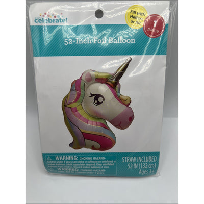 52” Inch Giant Unicorn Foil Balloon Celebrate Party Decoration Air Rainbow New