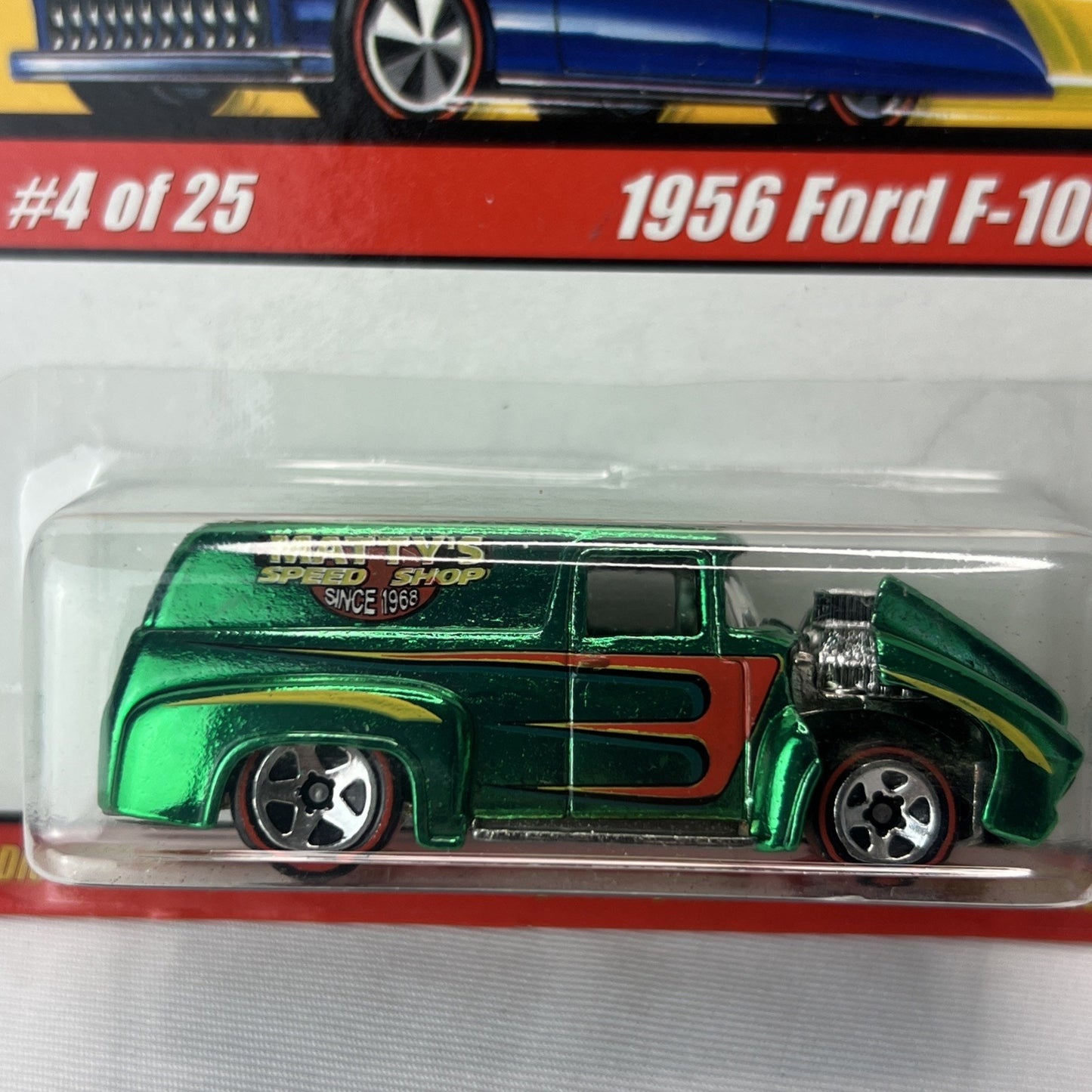 Hot Wheels Classics Series 1 #4 of 25 Green 1956 Ford F-100 Rare Color Die Cast