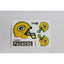 1993 Green Bay Packers Holographic Vending Machine Sticker Team NFL Prism New