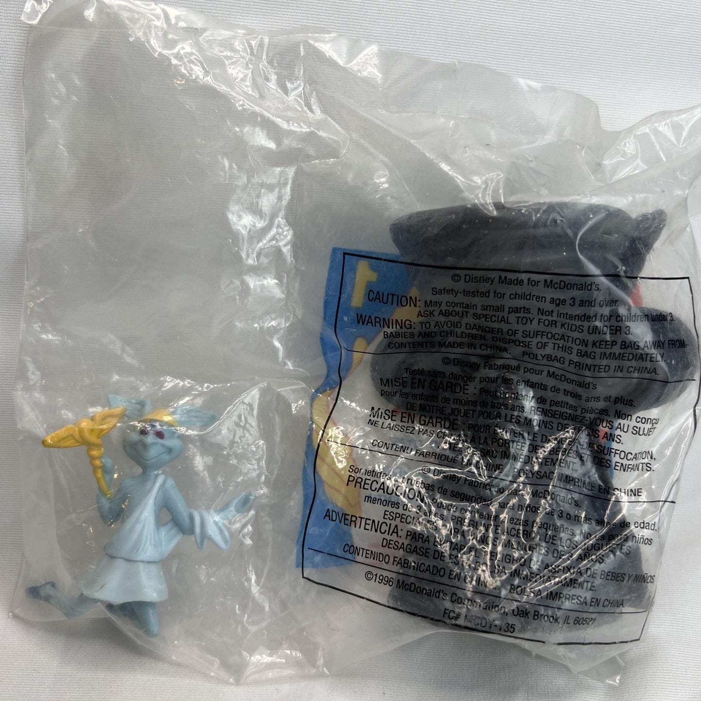 1996 McDonald's Happy Meal Toy Disney Hercules - Hermes Wind Titan Figure Sealed
