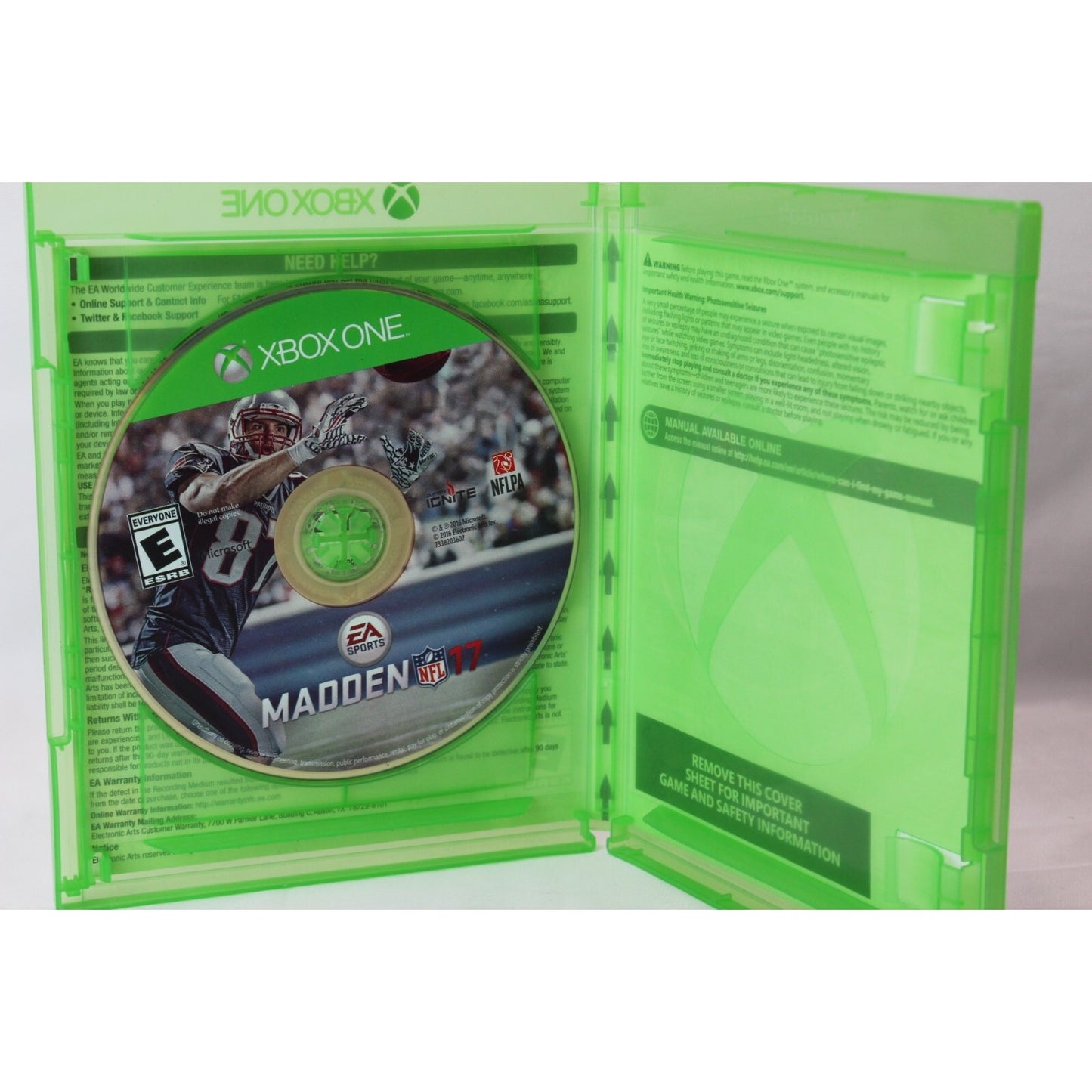 Madden NFL 17 Xbox One Tested Video Game Used