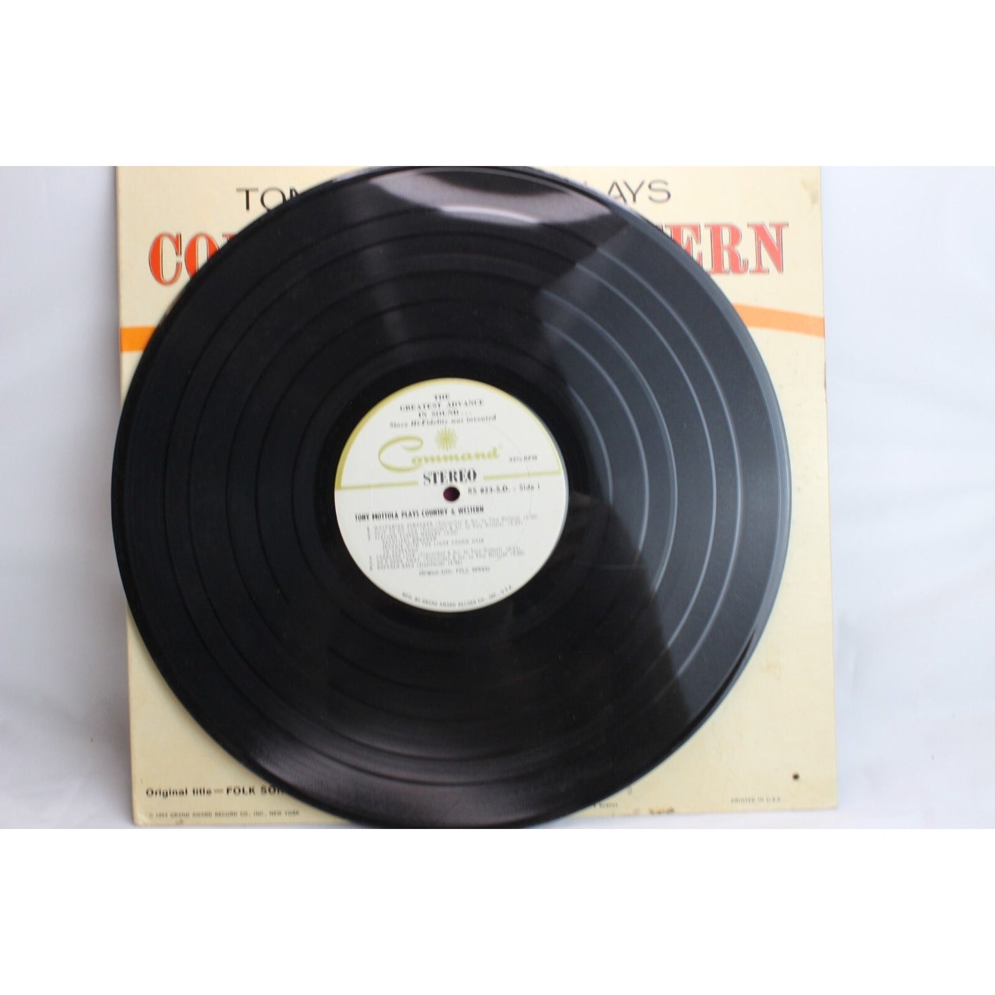 Tony Mottola Plays Country & Western Vinyl Record Tested Used