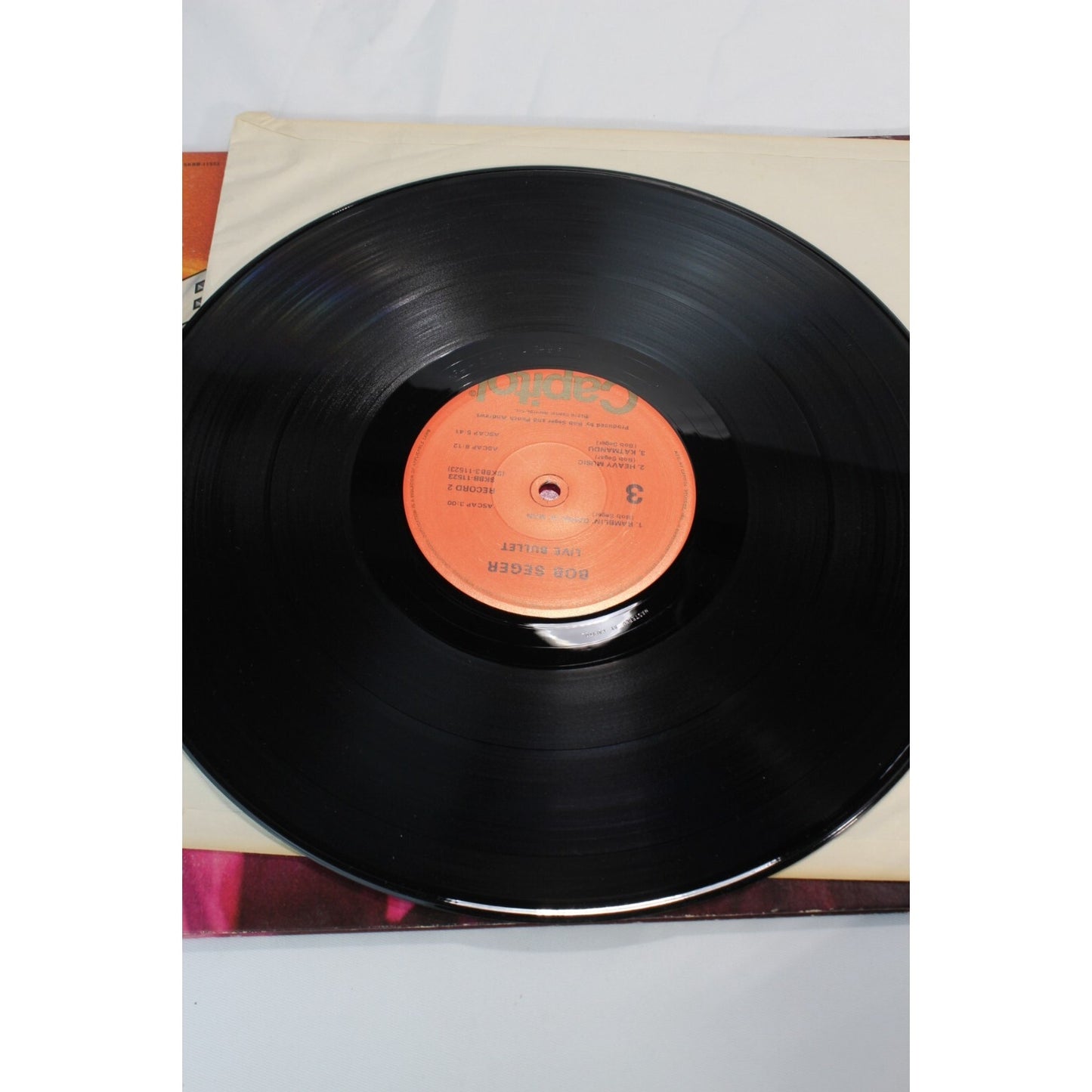 Bob Seger Silver Bullet Band Live Bullet Record Tested Vinyl Music Album Used