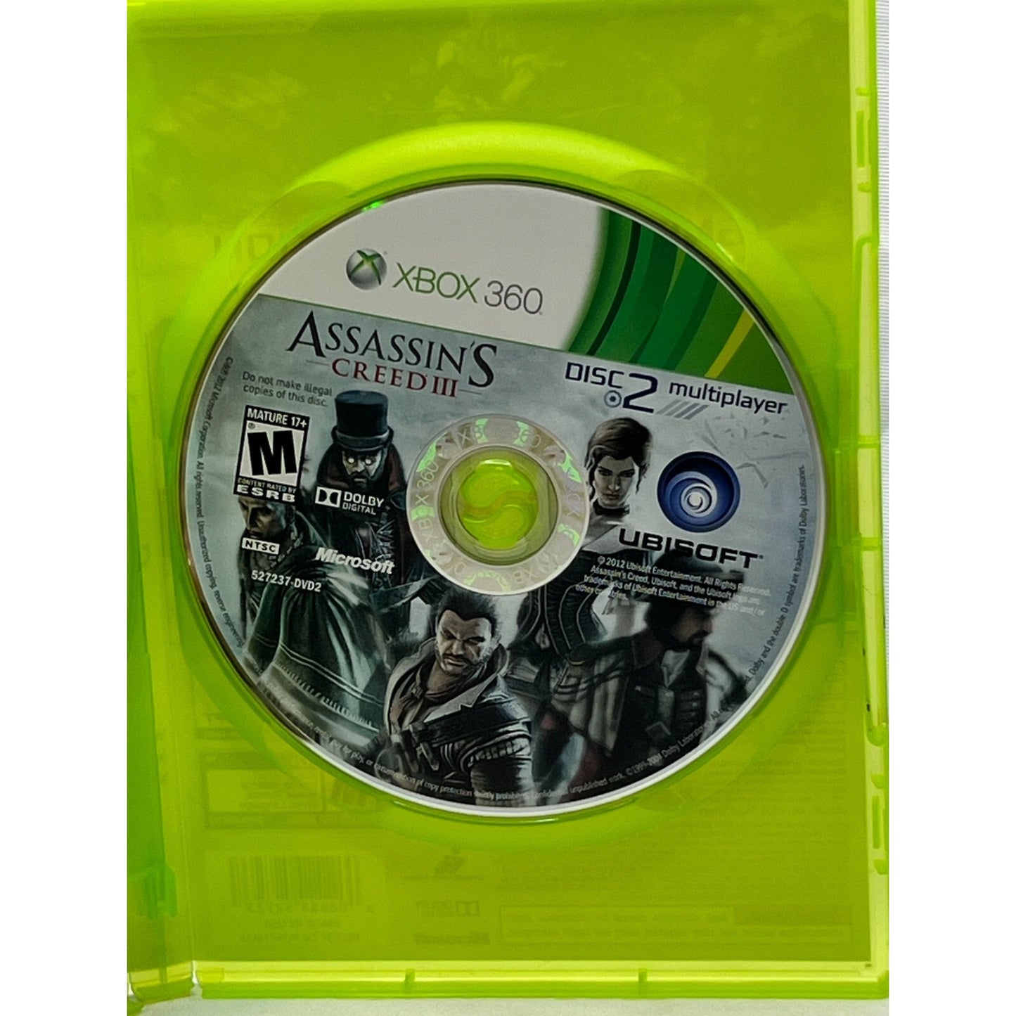 Assassin's Creed III Xbox 360 AC3 Tested Video Game Used