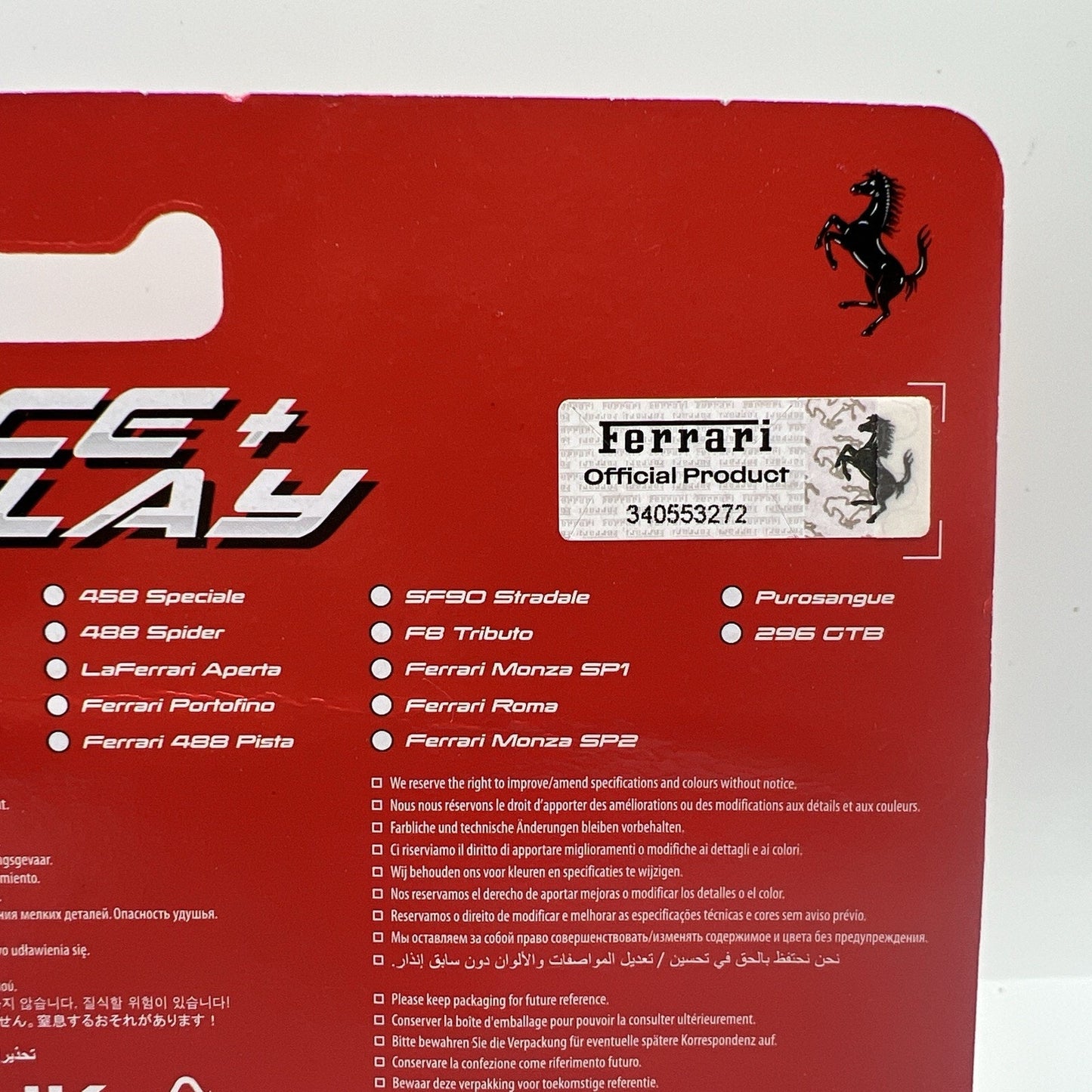 Burago 1/43 Race and Play Enzo Ferrari Red Rare Die Cast Car Toy Model