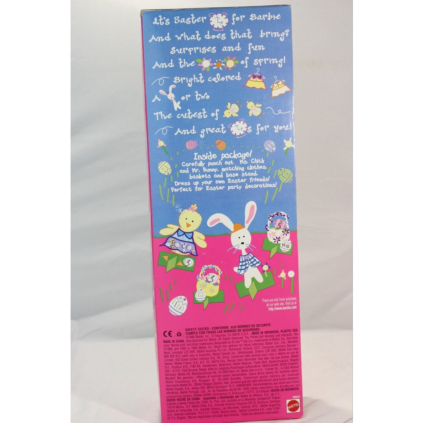 Mattel 1998 Easter Surprise Barbie Doll Special Edition 20542 New in Sealed Box