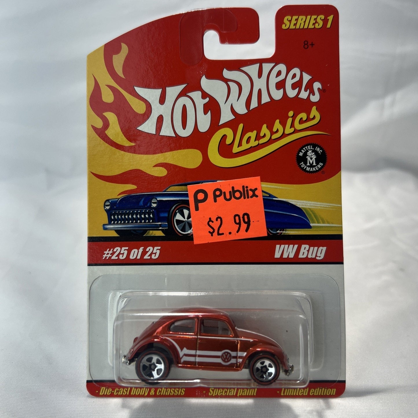 Hot Wheels Classics Series 1 Limited Edition Special VW BUG Orange #25/25