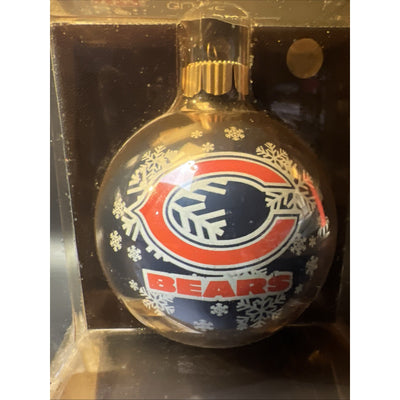 NFL Chicago Bears Sports Collectors Series Christmas Glass Ornament Football