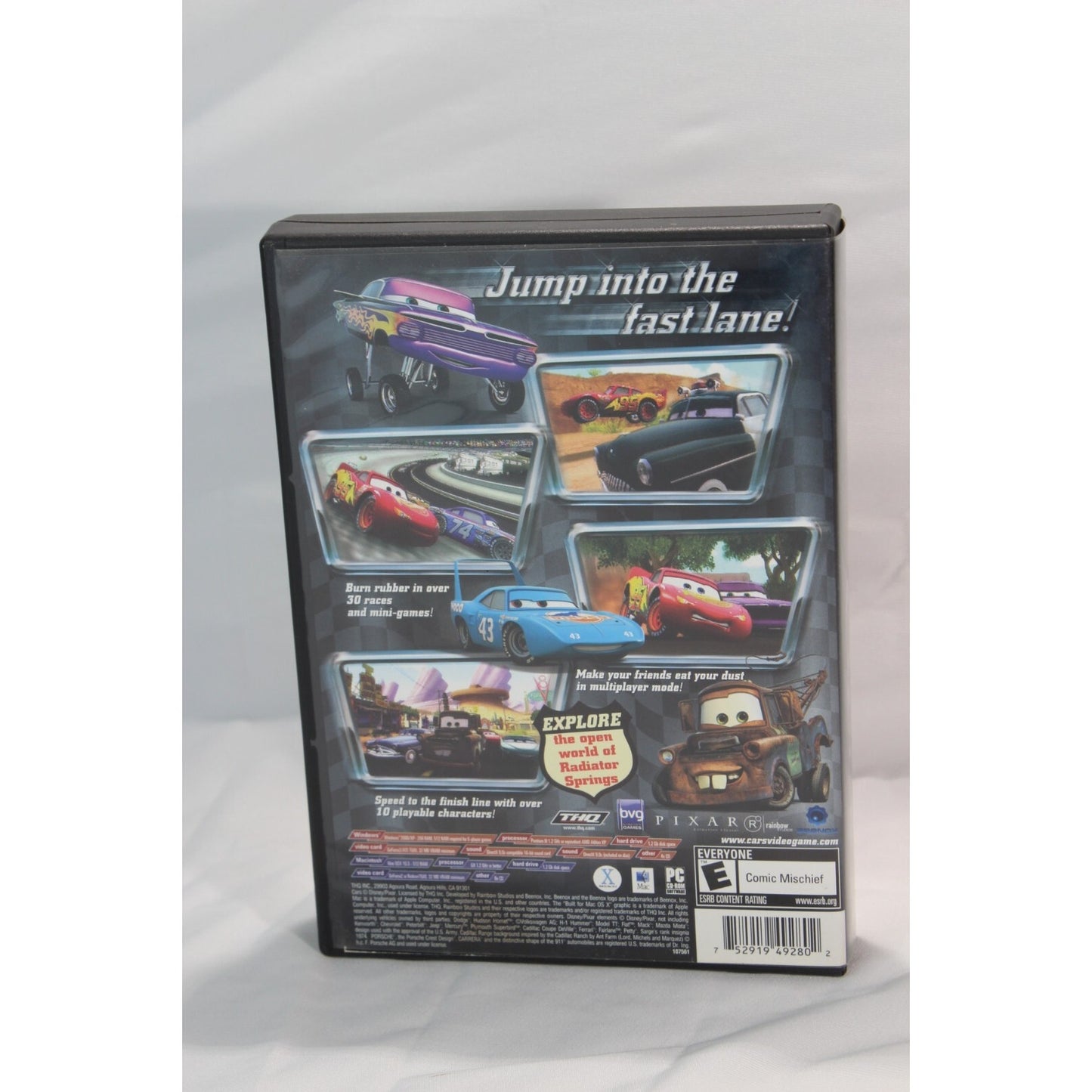 Disney Pixar Cars PlayStation 2 PS2 Video Game Used Racing Game