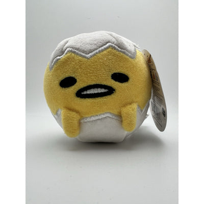 Gudetama The Lazy Egg Shell On Head N Bttm Bottom Plush 3.5 Inch Rare New Toy