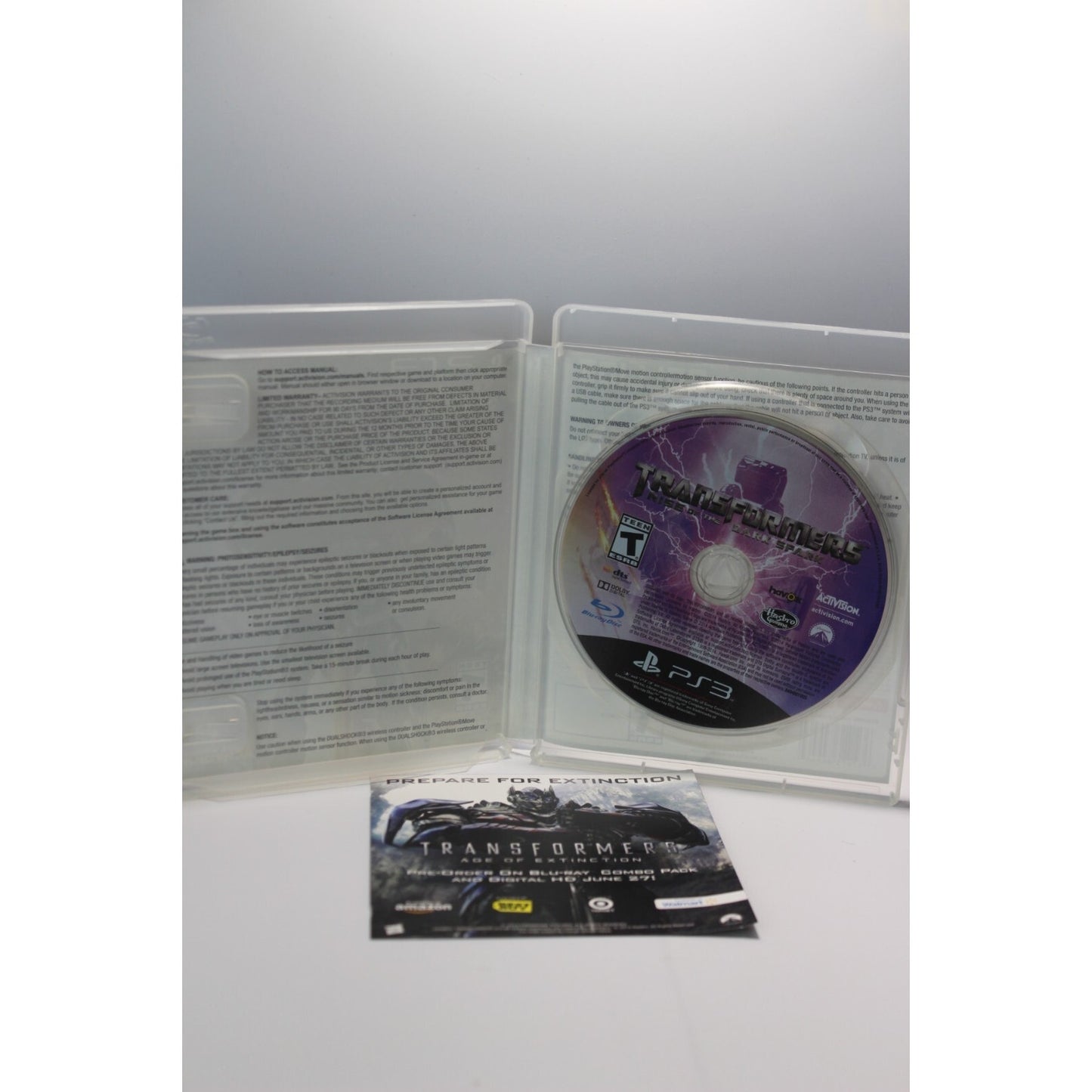 Transformers Rise of the Dark Spark PlayStation 3 PS3 Tested Video Game Used