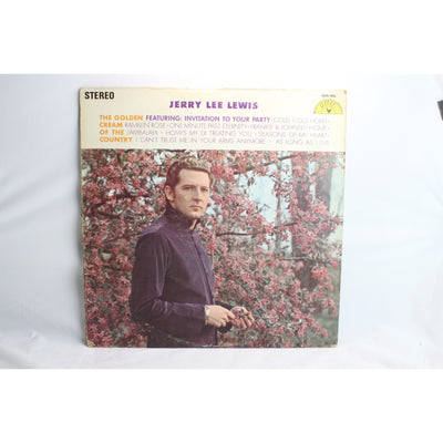 Jerry Lee Lewis The Golden Cream of the Country Vinyl Record Tested Used