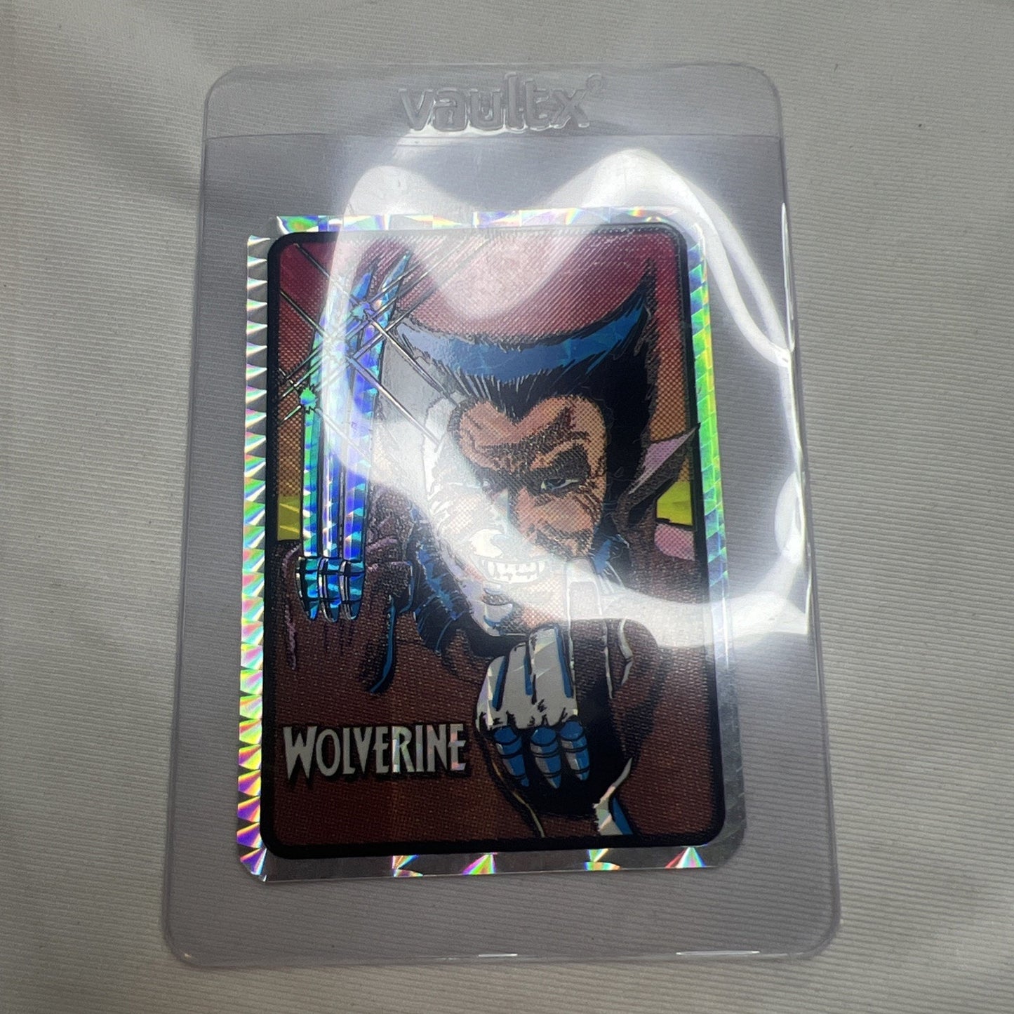 Wolverine X-Men 1992 Marvel Vending Machine Prism Sticker Kodak Wolverine Rare