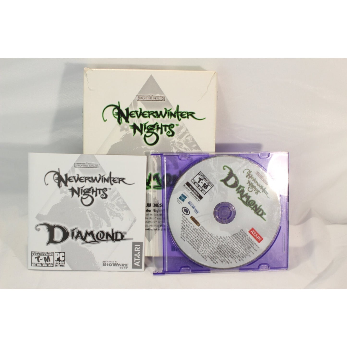 PC Neverwinter Nights Diamond Atari Used Tested Video Game RPG Classic Fantasy