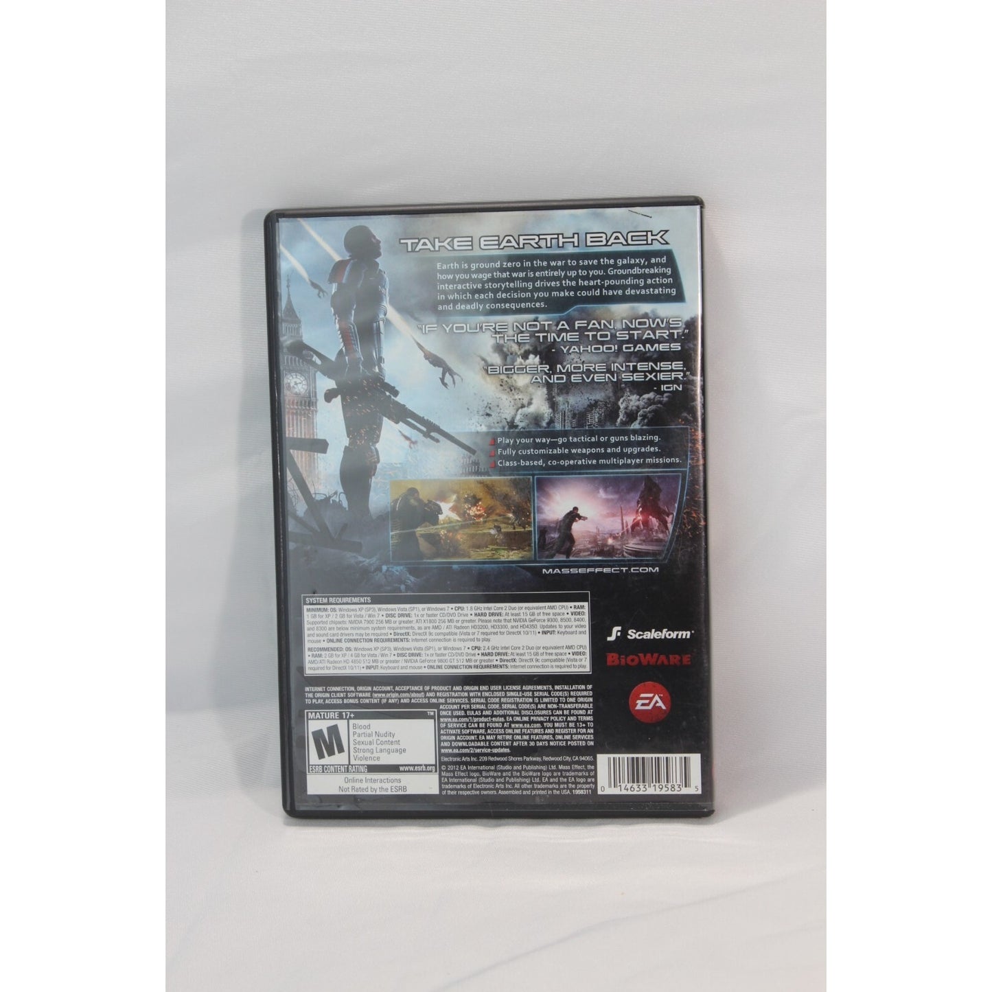 Mass Effect 3 PlayStation 3 PS3 Tested Video Game Used Sci-Fi RPG Shooter