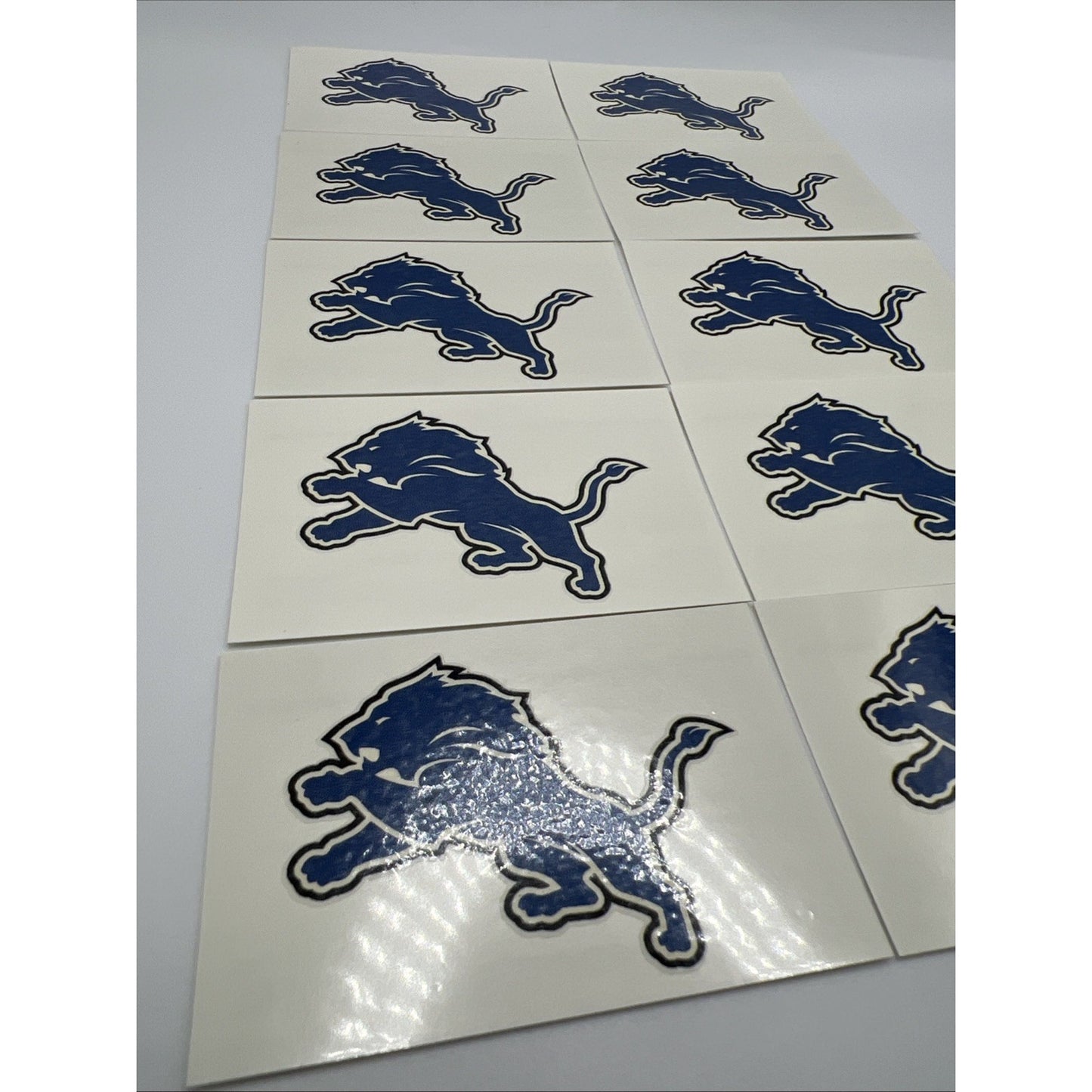 NFL Detroit Lions Temporary Tattoo Pack Of 10 Face Body Tattoos Football Lion