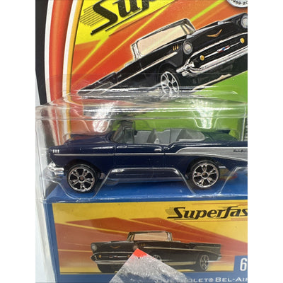 Matchbox Superfast 1957 Chevrolet Bel Air Convertible Dark Blue Collectors Box