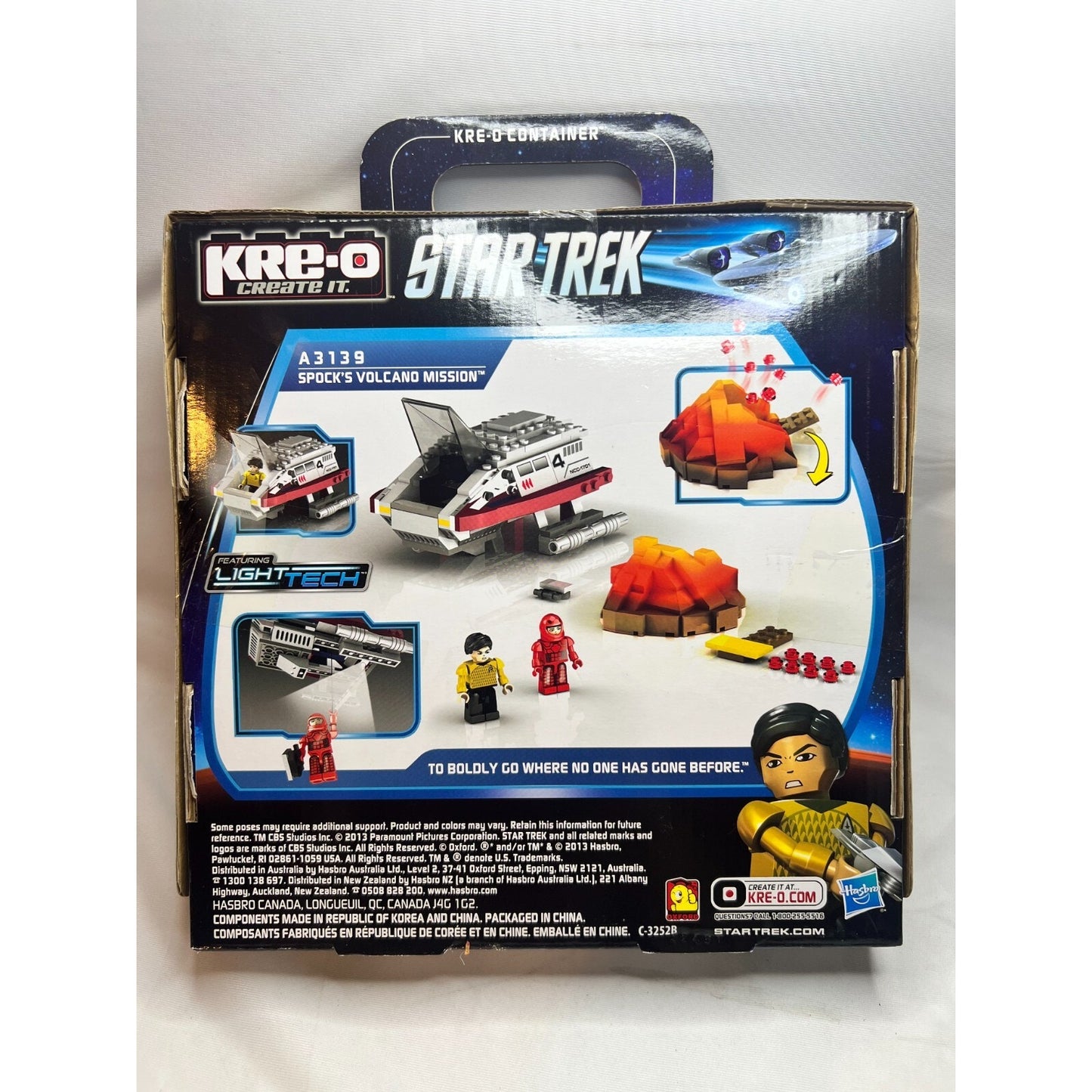 Spock's Volcano Mission Kre-O Star Trek A3139 Light Tech Sulu Kreons New Sealed