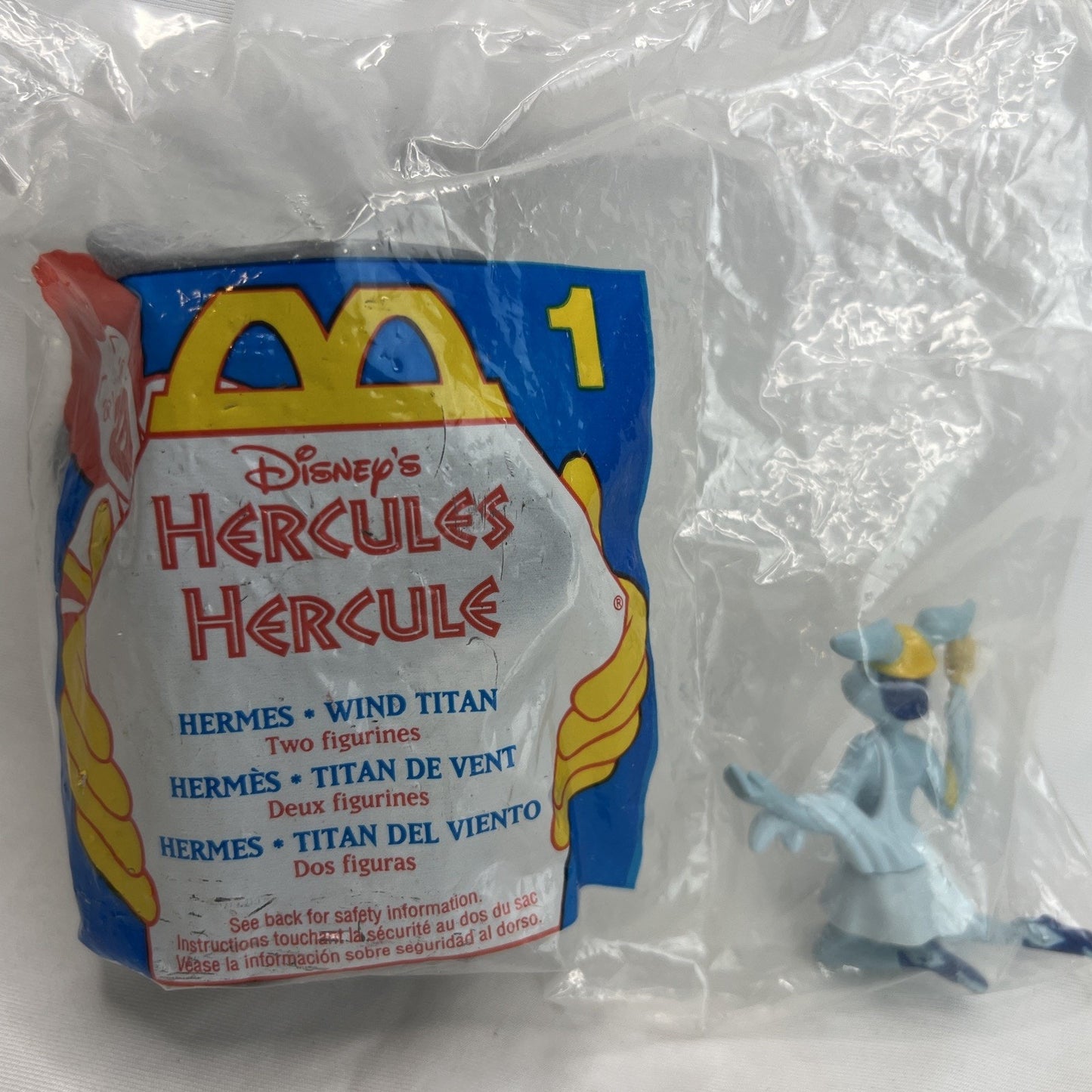 1996 McDonald's Happy Meal Toy Disney Hercules - Hermes Wind Titan Figure Sealed