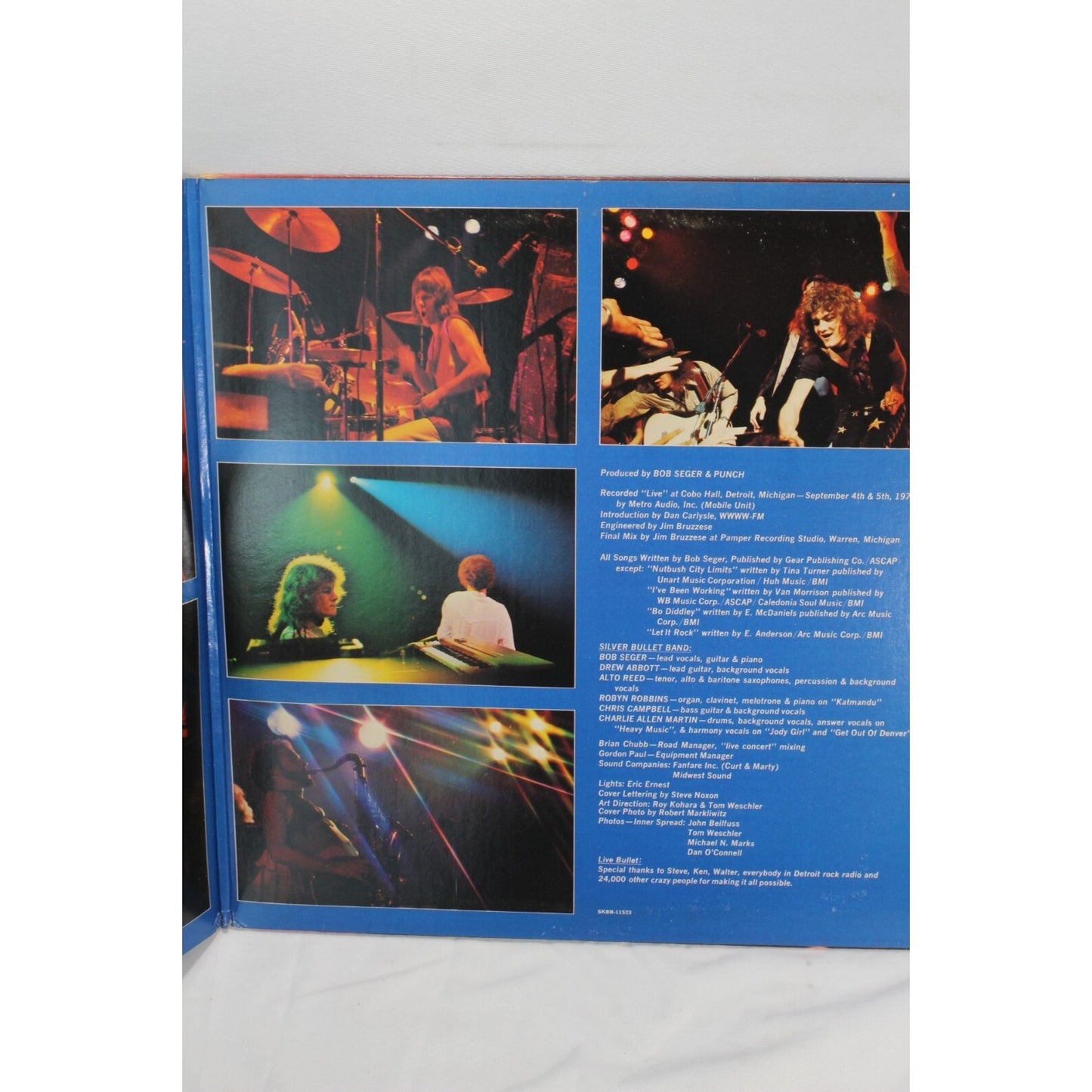 Bob Seger Silver Bullet Band Live Bullet Record Tested Vinyl Music Album Used
