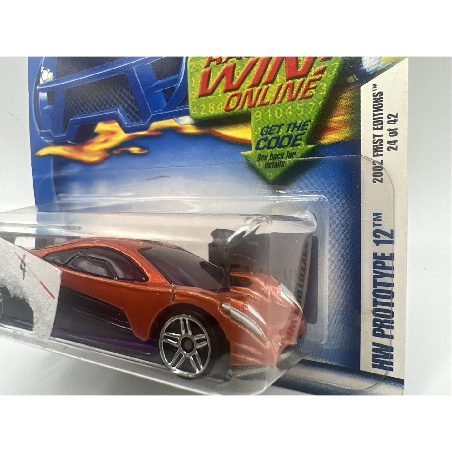 Hot Wheels 1/64 Diecast 2002 First Editions Orange HW Prototype 12