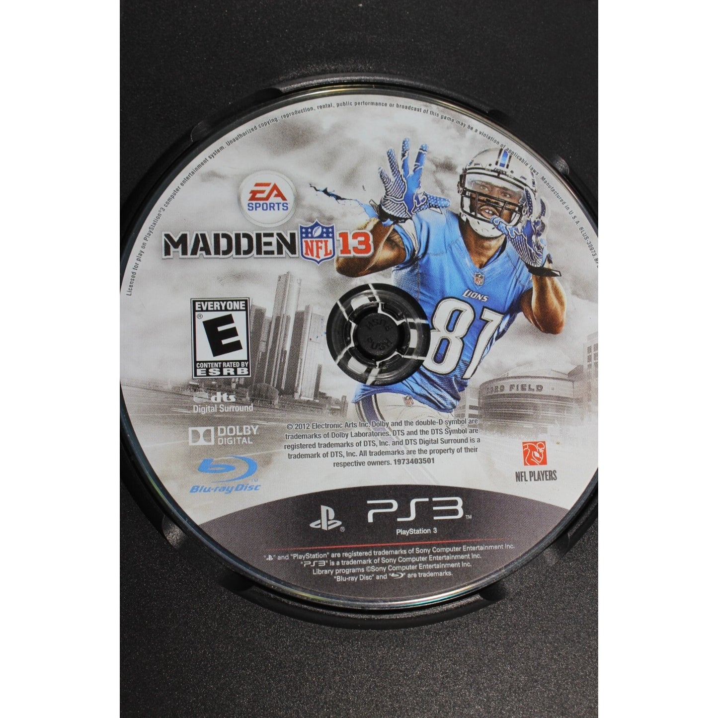 Madden NFL 13 PS3 PlayStation 3 Used Tested Video Game Football Sports EA