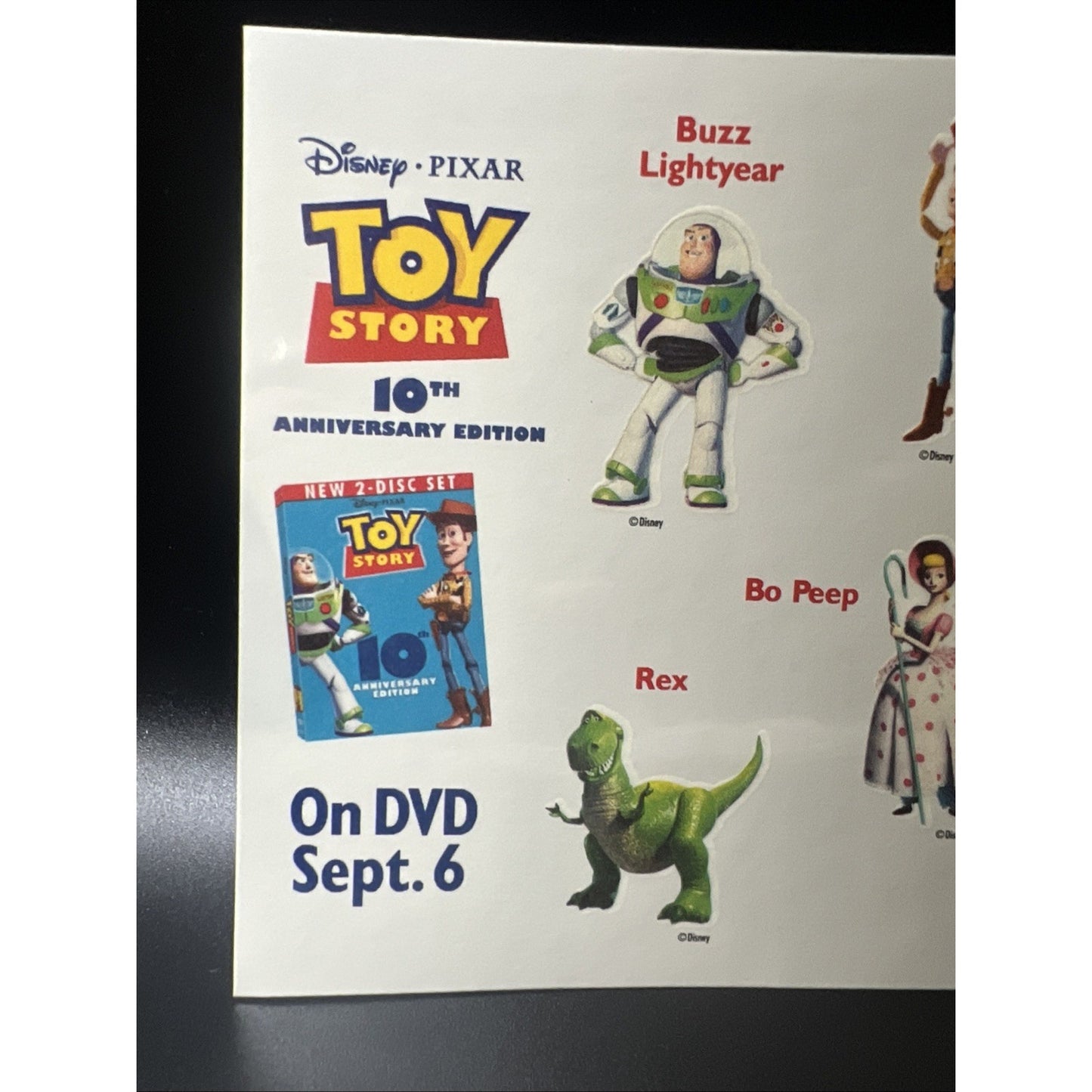 Walt Disney Toy Story Pixar Woody Buzz Lightyear Temporary Tattoos Party Rare