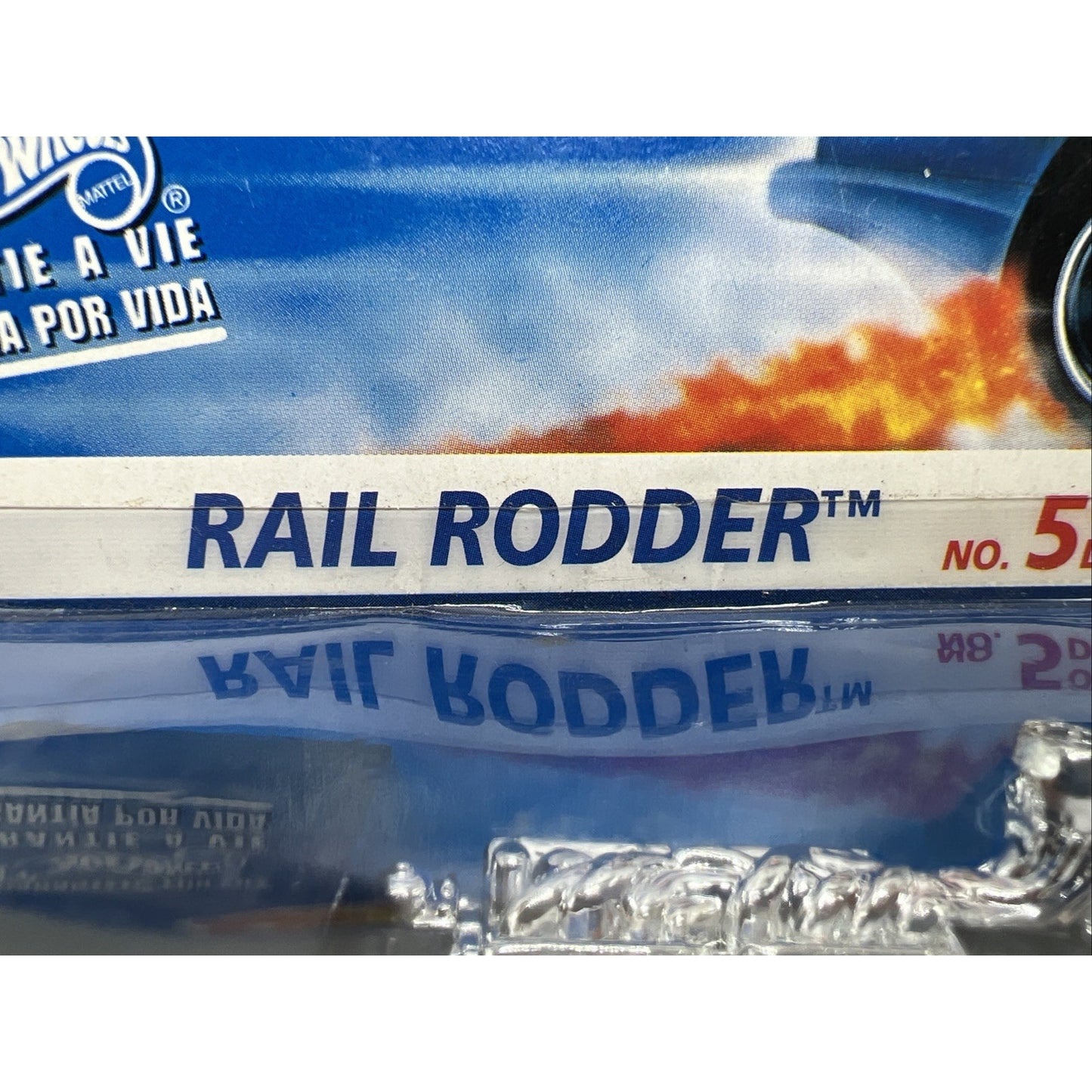Hot Wheels RAIL RODDER Error Card 1996 First Editions #5 Black Train Mistake